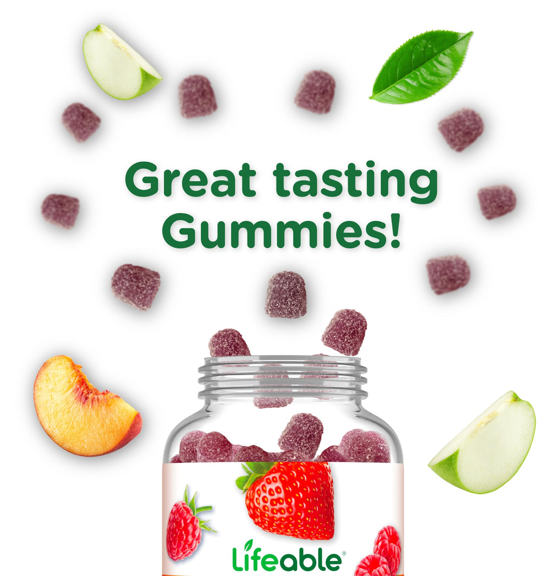 Lifeable Stress Aid Gummies for Teens | with Lemon Balm, GABA and L Theanine Supplements | Vegan Non GMO Mood Support Supplement | Great Tasing Stress Vitamins | L-Theanine for Teen | 90 Gummies Lifeable buy supplements canada