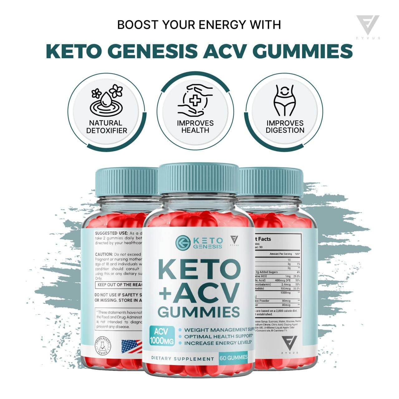 Keto Genesis Keto ACV Gummies Advanced Weight Loss, Ketogenesis Keto + ACV 1000MG Fyvus buy supplements canada