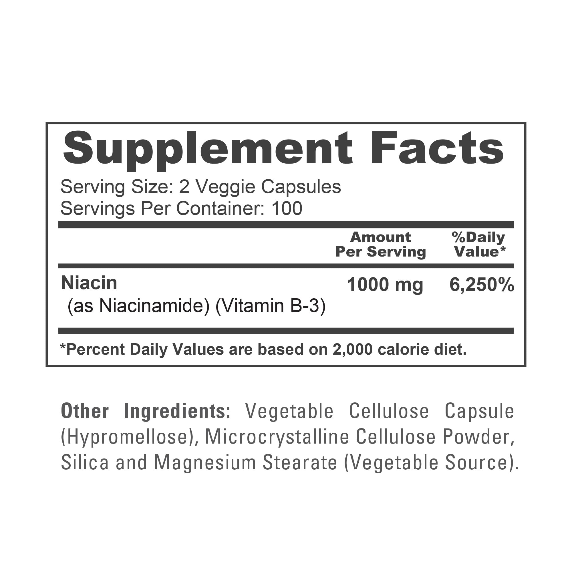 NusaPure Niacinamide 1000mg 200 Veggie Capsules (Non-GMO, Vegan) Flush Free NusaPure buy supplements canada