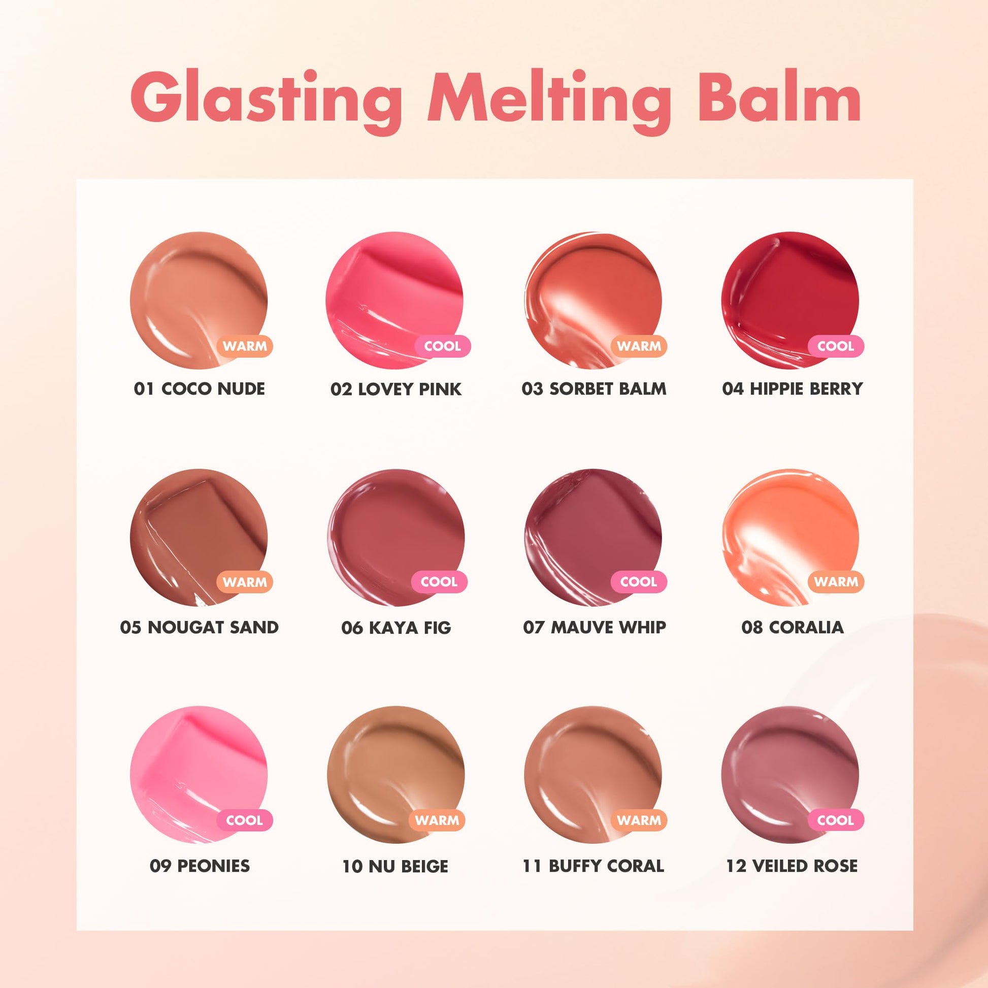 rom&nd GLASTING MELTING BALM #06 Kaya Fig - Vegan K-Beauty Tinted Lip Balm for Crystal Water-Gloss Shine, Deep Hydration & MLBB Rosy Nude Color | Non-Sticky, Long-Lasting Comfort for All Ages rom&nd buy supplements canada