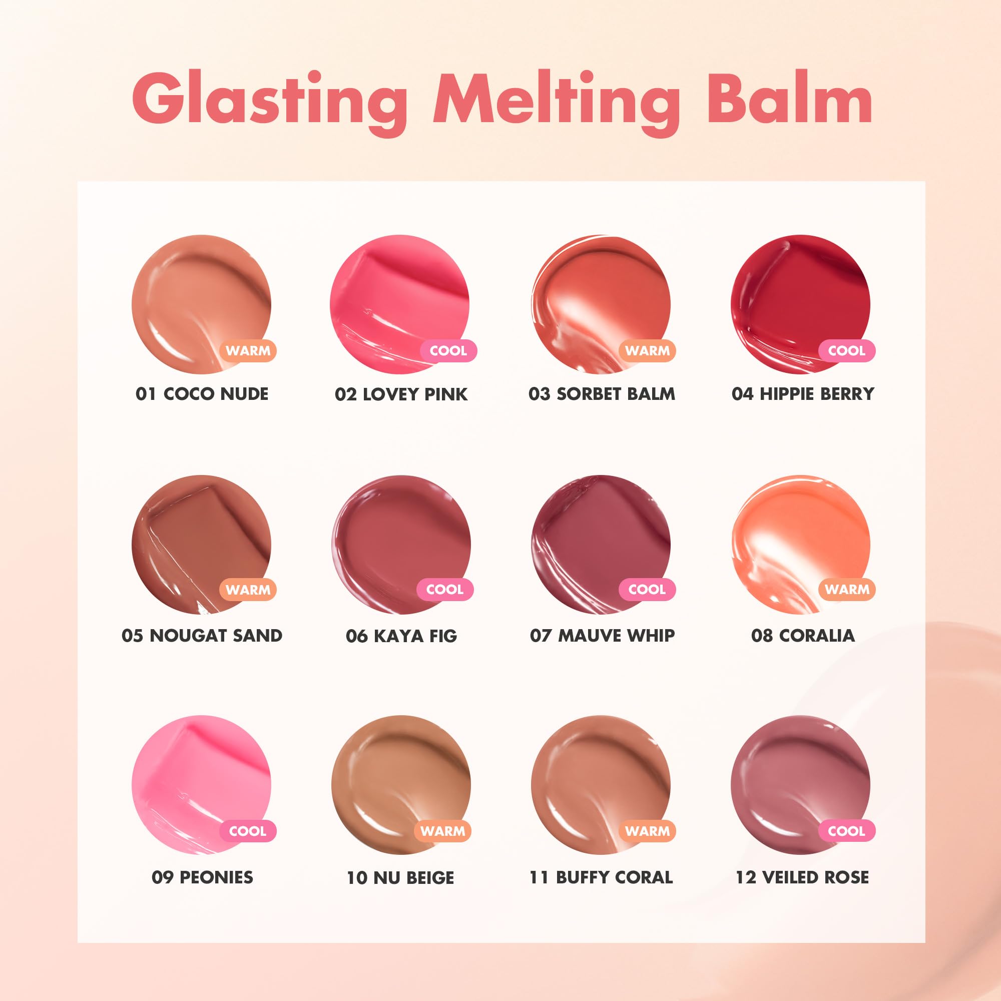 rom&nd GLASTING MELTING BALM #06 Kaya Fig - Vegan K-Beauty Tinted Lip Balm for Crystal Water-Gloss Shine, Deep Hydration & MLBB Rosy Nude Color | Non-Sticky, Long-Lasting Comfort for All Ages rom&nd buy supplements canada