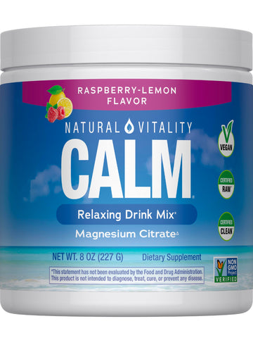 Natural Vitality Calm Powder Rasp Lemon, 8 oz Natural Vitality buy supplements canada
