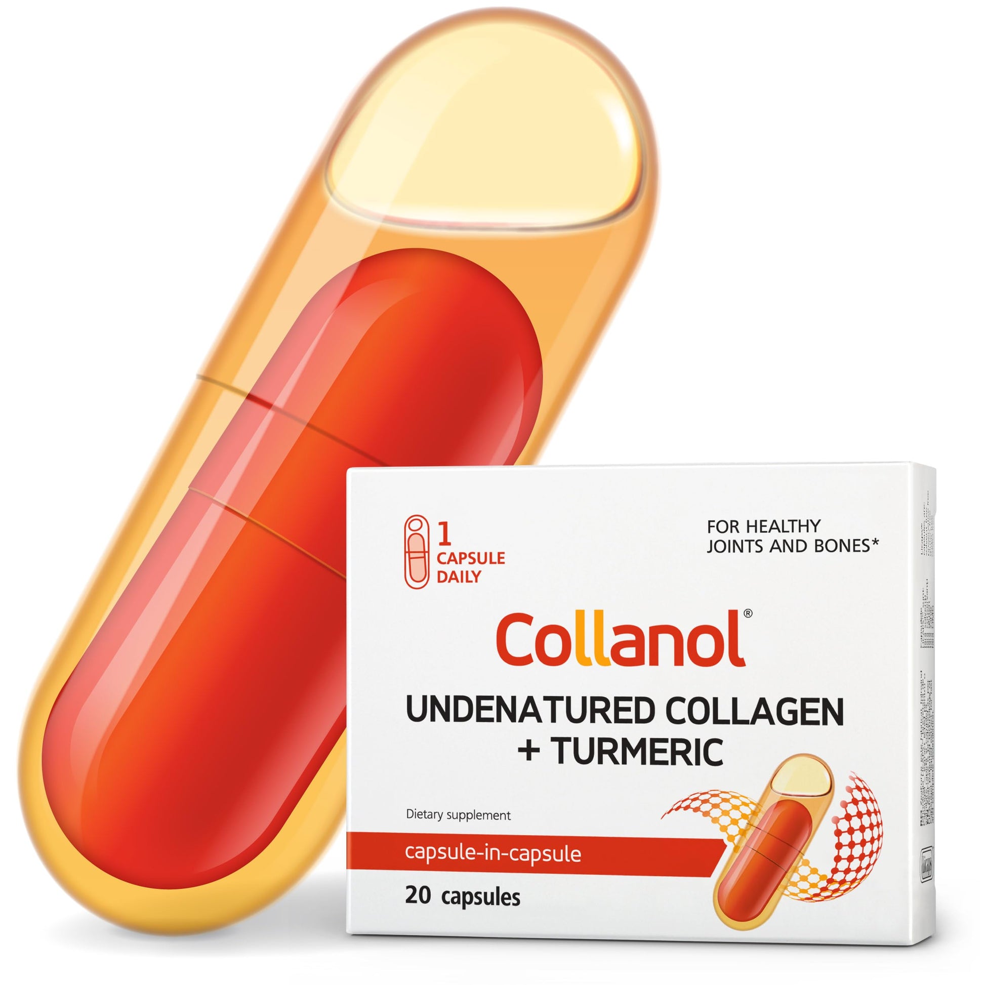 Innovation in The Care of Healthy Joints – Liquid Formula in a Double Capsule. 3D Collagen + Micelle Extract of Turmeric Roots 1 Capsule/Day. Laboratory Tested Collanol buy supplements canada