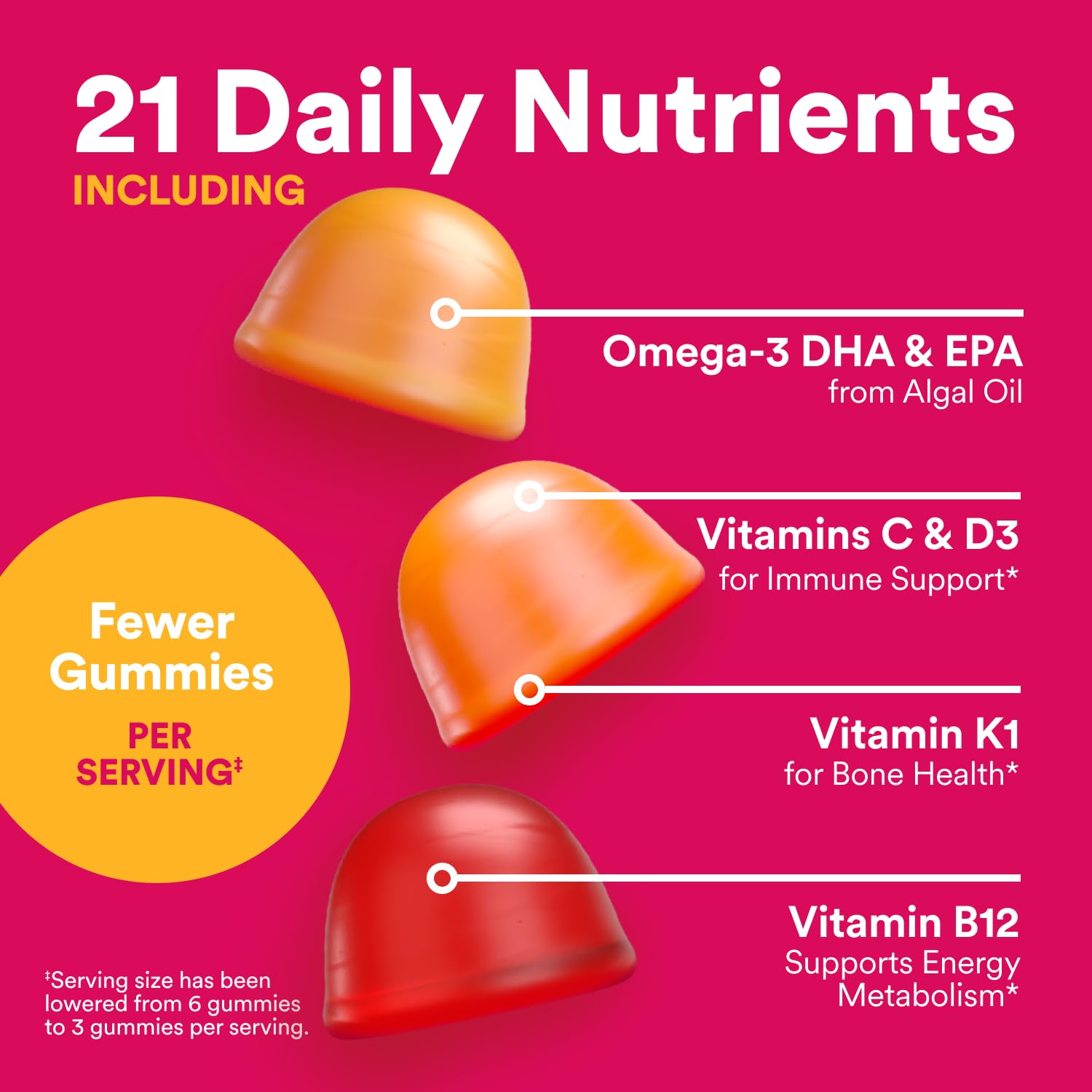 SmartyPants Women's Multivitamin Gummies - Improved Formula: Omega 3 (DHA/EPA), Methylfolate, CoQ10, Vitamin D3, C, Vitamin B12, B6, A, K & Zinc SmartyPants buy supplements canada