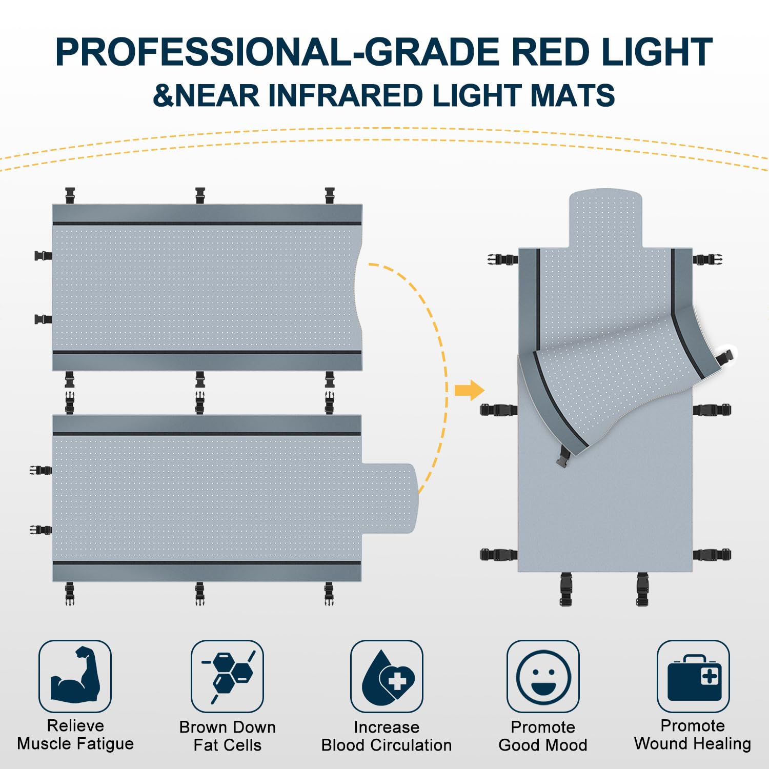 Red Light Therapy for Body - Full Body Red Light Therapy Mat, 71.0x33.30in, 2570Pcs 660nm Kaoudt buy supplements canada