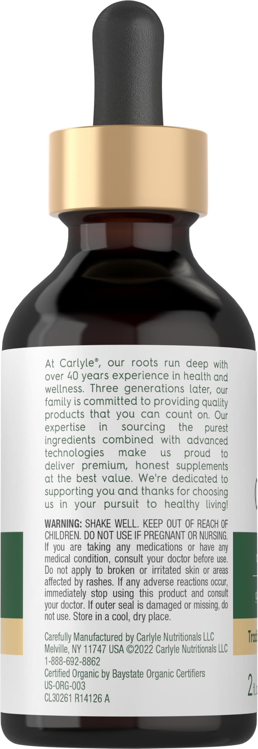 Carlyle Organic Oil of Oregano Liquid Drops - 2 fl oz - 1 Year Supply | Vegan Herbal Supplement | Non-GMO, Gluten Free Carlyle buy supplements canada