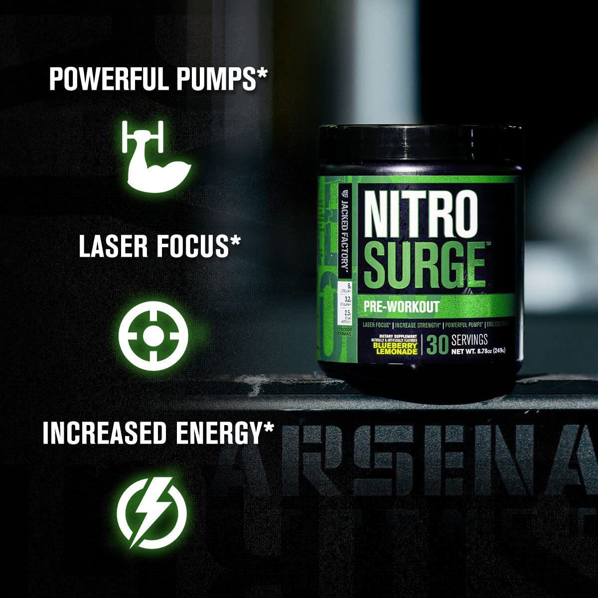 Jacked Factory Nitrosurge Pre-Workout in Arctic White & N.O. XT Nitric Oxide Booster Jacked Factory buy supplements canada
