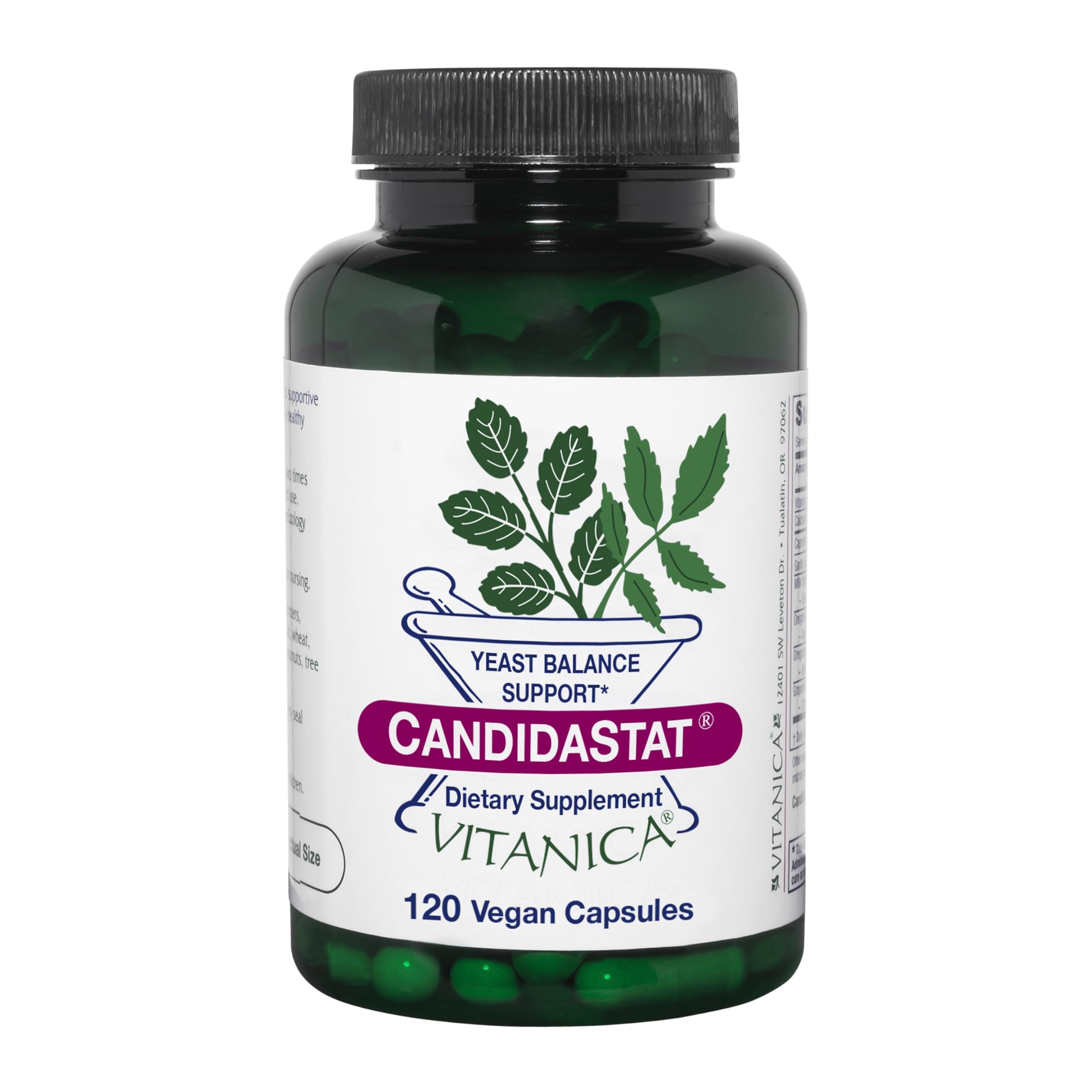 Vitanica Candidastat, Yeast Balance Supplement and Support, Vegan, 120 Capsules Vitanica buy supplements canada