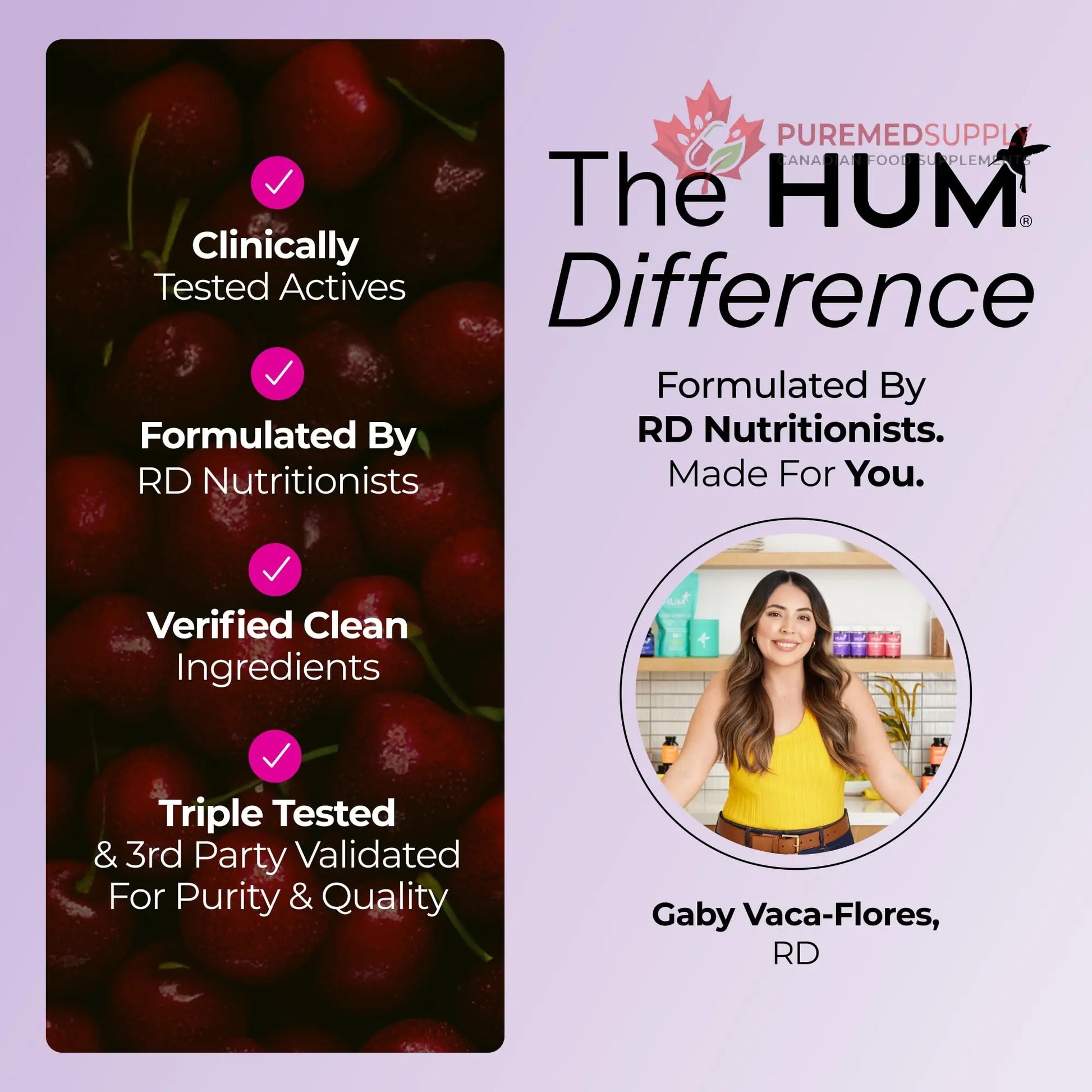 Hum Nutrition Dream Team Magnesium Bisglycinate Powder, L Theanine & Tart Cherry Magnesium Supplement Drink Mix, Support Rest, Relaxation & Sleep Routine, Gluten Free, Vegan, Cherry Lemon, 30 Servings HUM buy supplements canada