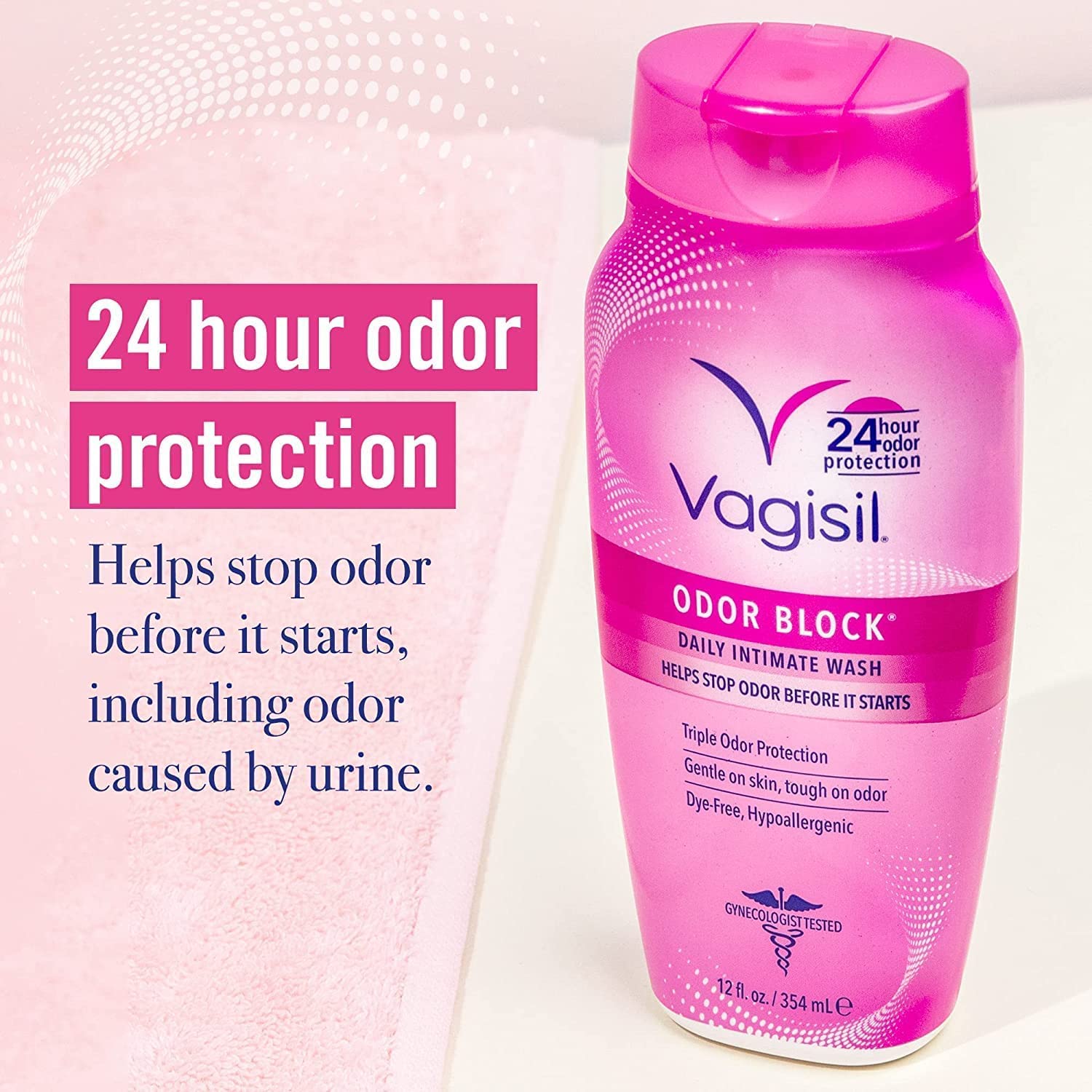 Vagisil Odor Block Daily Intimate Vaginal Wash 12 oz (Pack of 2) Vagisil buy supplements canada