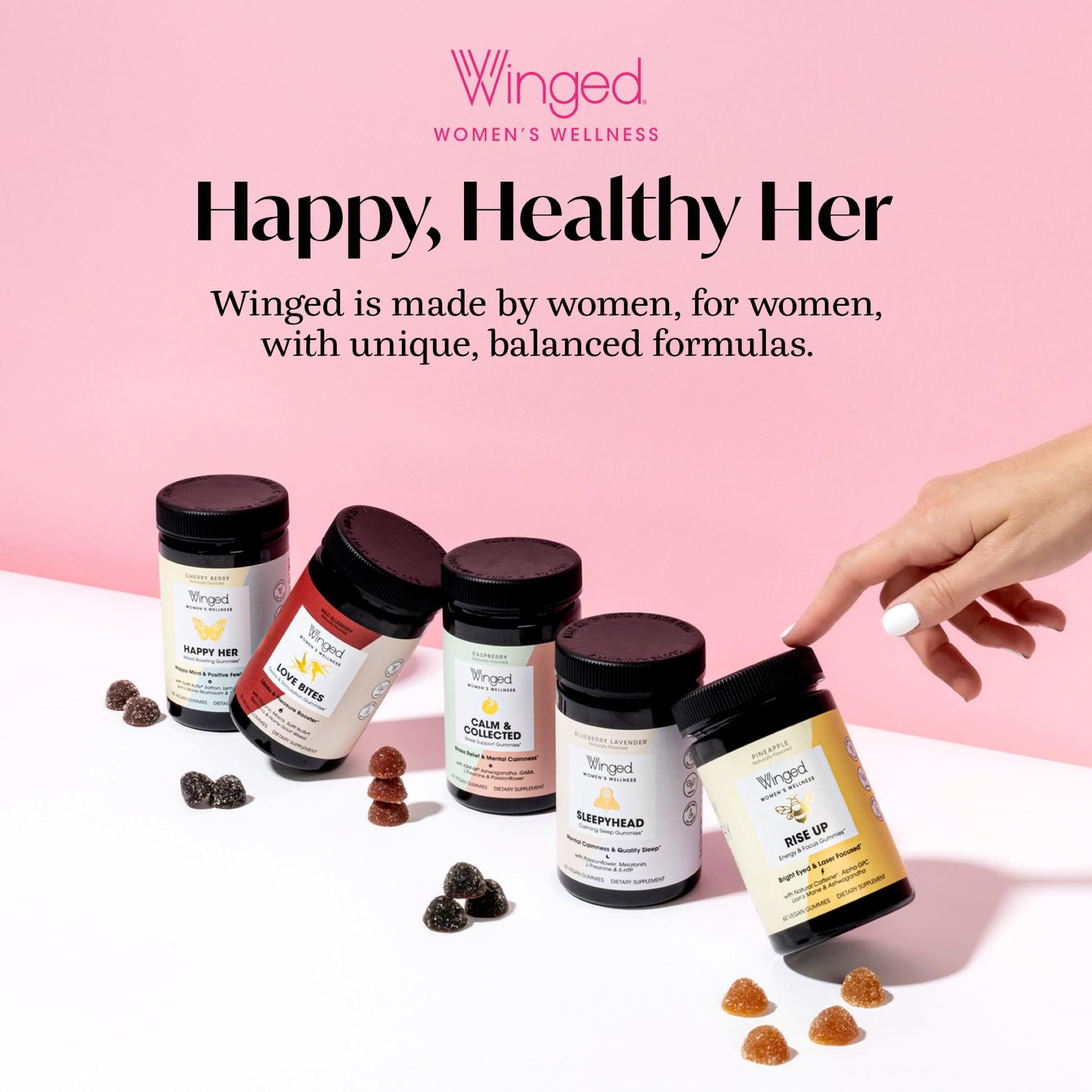Winged Wellness Balance Babe, Hormone Balance & Estrogen Detox Supplement for Women - 100mg DIM & Calcium D-Glucarate & Milk Thistle for PMS Bloating, Cramps, Mood & Hormonal Acne Support, 60 Capsules Winged Wellness buy supplements canada