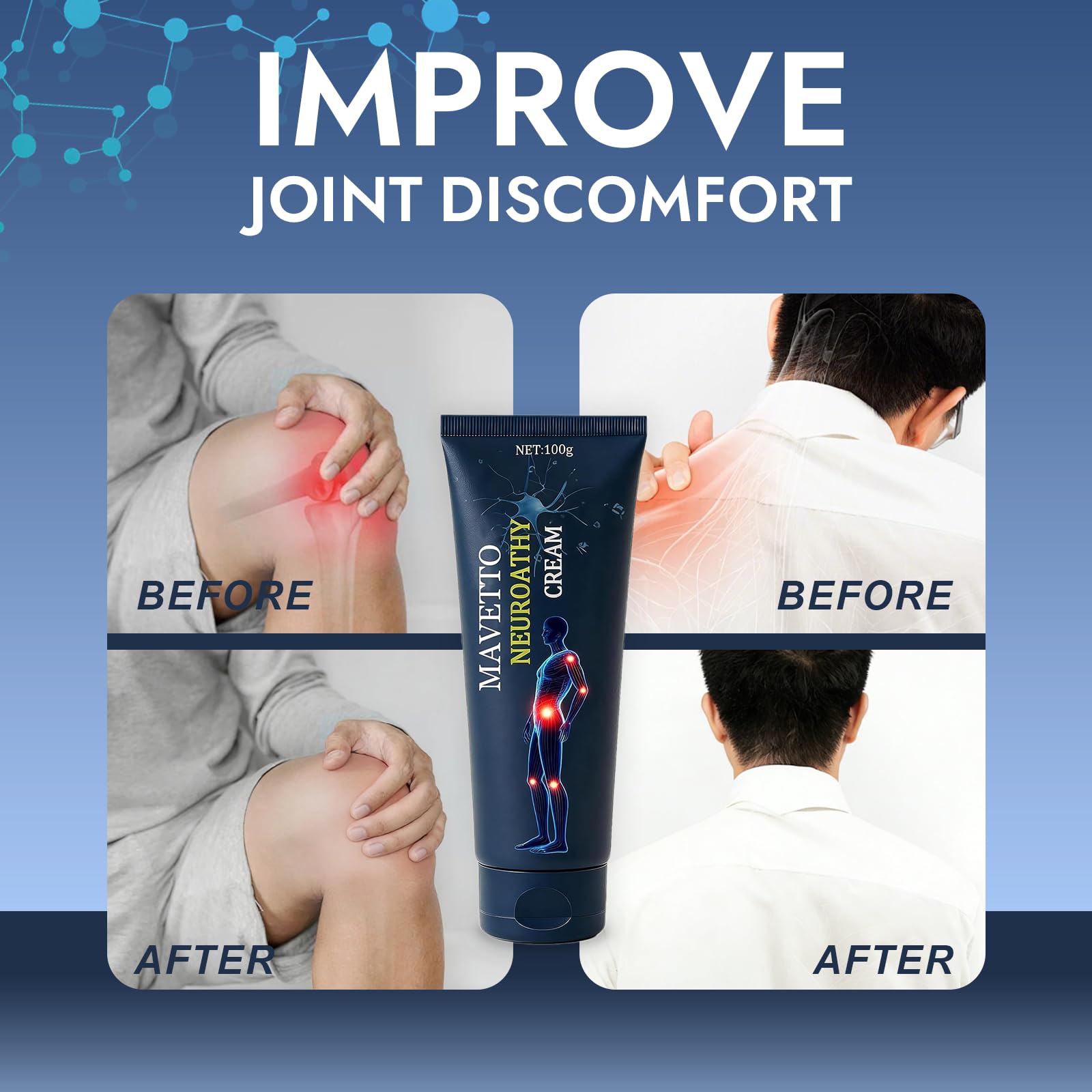 Bare Basics MAVETTO Neuropathy Relief Cream, Neurosoothe Formula Nerve Cream, Contains Capsaicin, Arnica, Menthol, MSM and Glucosamine, Improve Joint Discomfort, Increase Mobility (2pcs) Bare Basics buy supplements canada