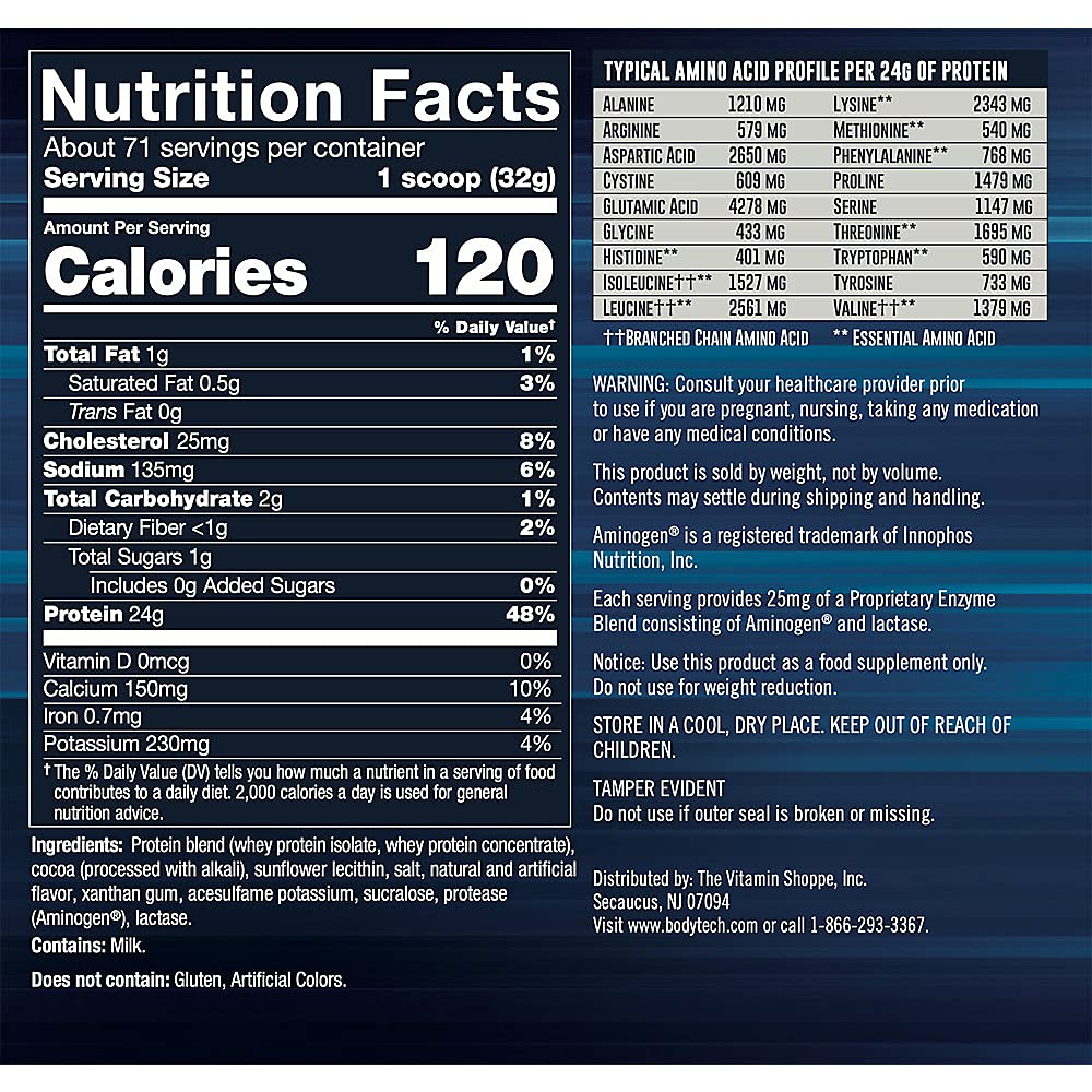 BODYTECH Whey Tech Pro24 Powder Rich Chocolate (5 lbs/ 71 Servings) BODYTECH buy supplements canada