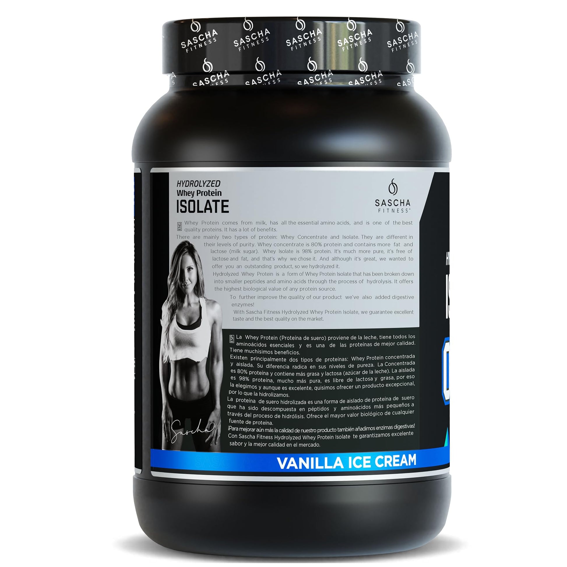 SASCHA FITNESS Hydrolyzed Whey Protein Isolate,100% Grass-Fed (2 Pounds, Vanilla) SASCHA FITNESS buy supplements canada