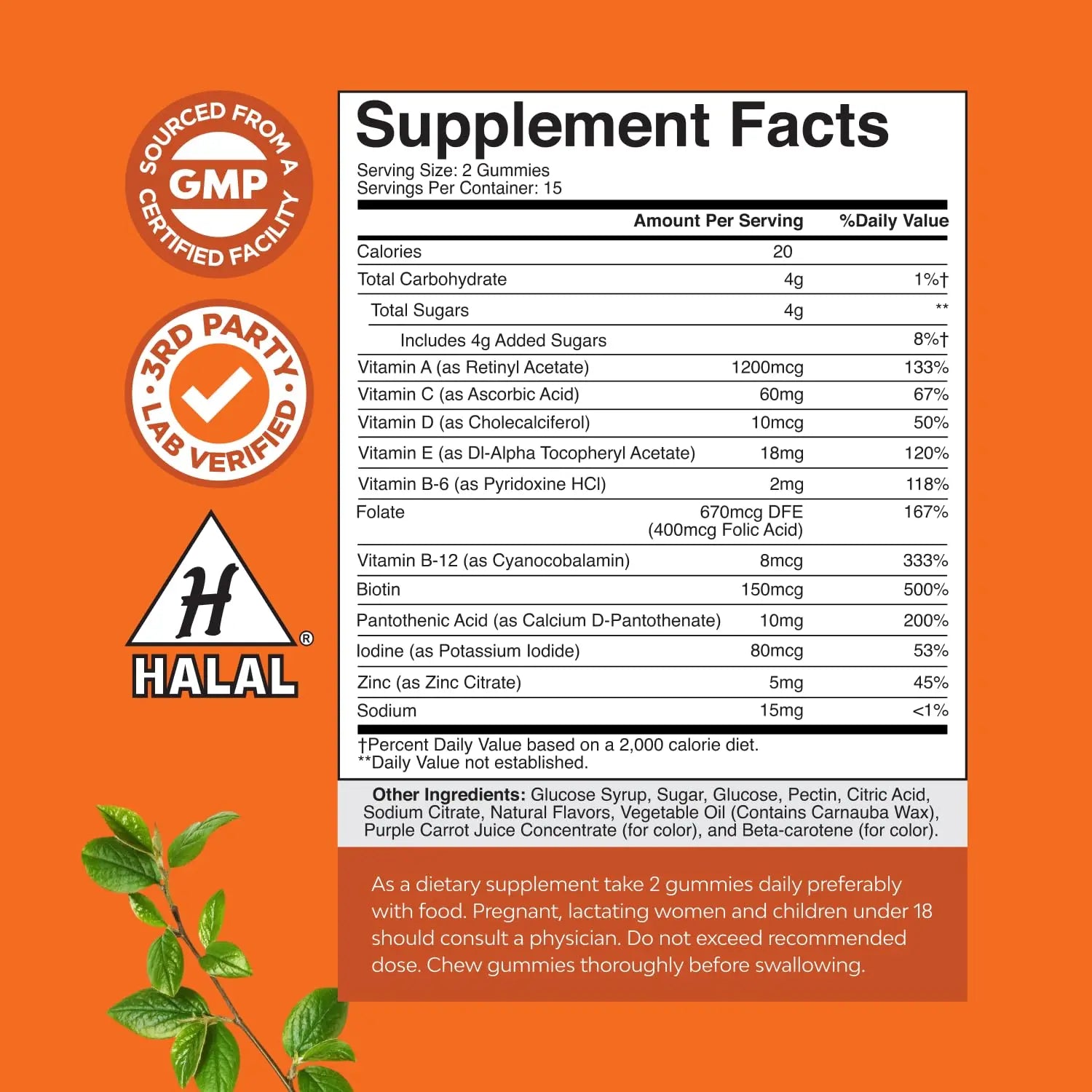 Bundle of Multivitamin Gummies for Adults - Vitamin Gummy for Energy and Immunity - Halal and Chewable Vitamin C Gummies for Adults Natures Craft buy supplements canada