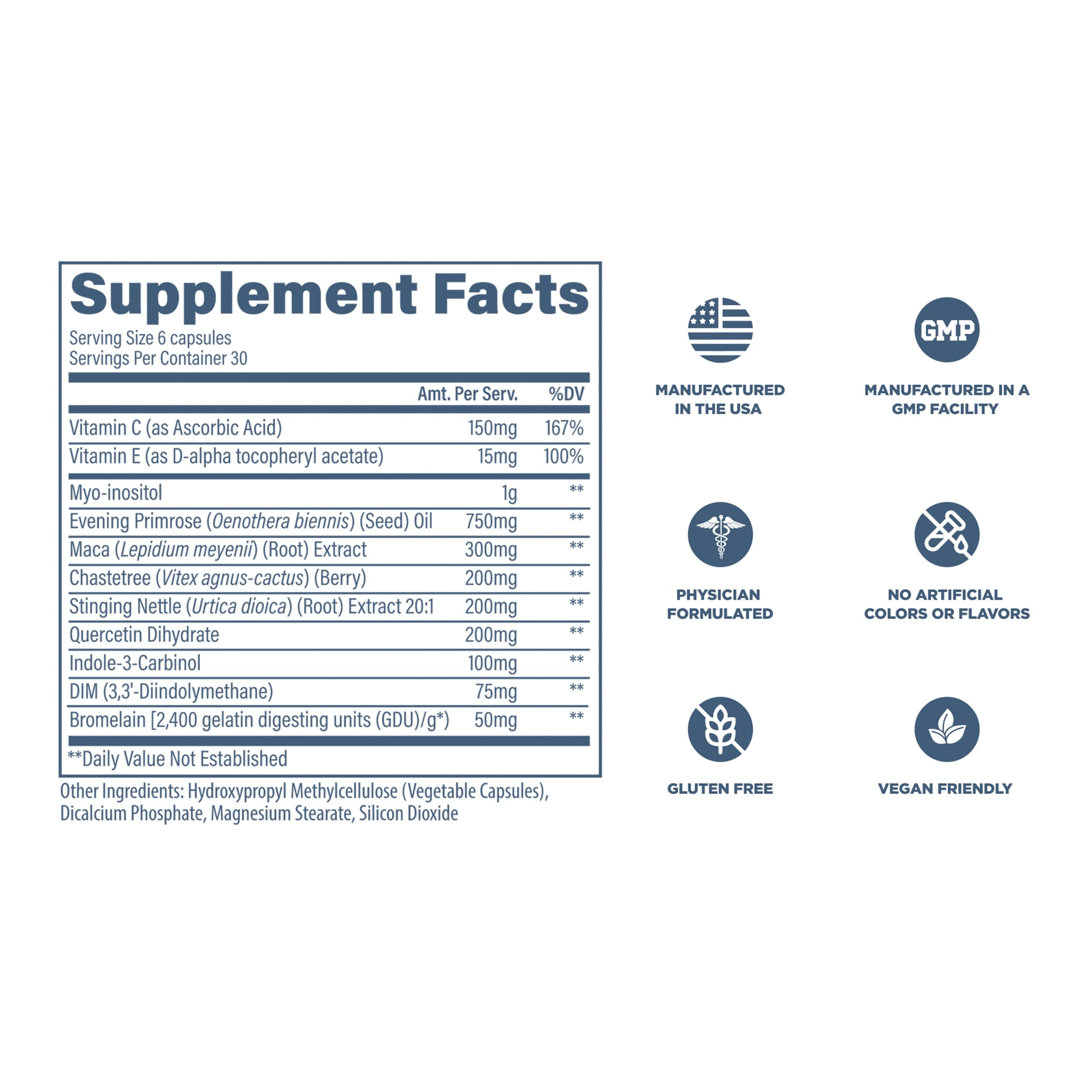 Revive MD Hormone Balance for Women – Hormone Support Supplement w/Myo-Inositol, Chaste Berry, DIM, Vitamins C & E, Evening Primrose Oil – Health & Hormonal Balance (180 Capsules, 30 Servings) Revive buy supplements canada