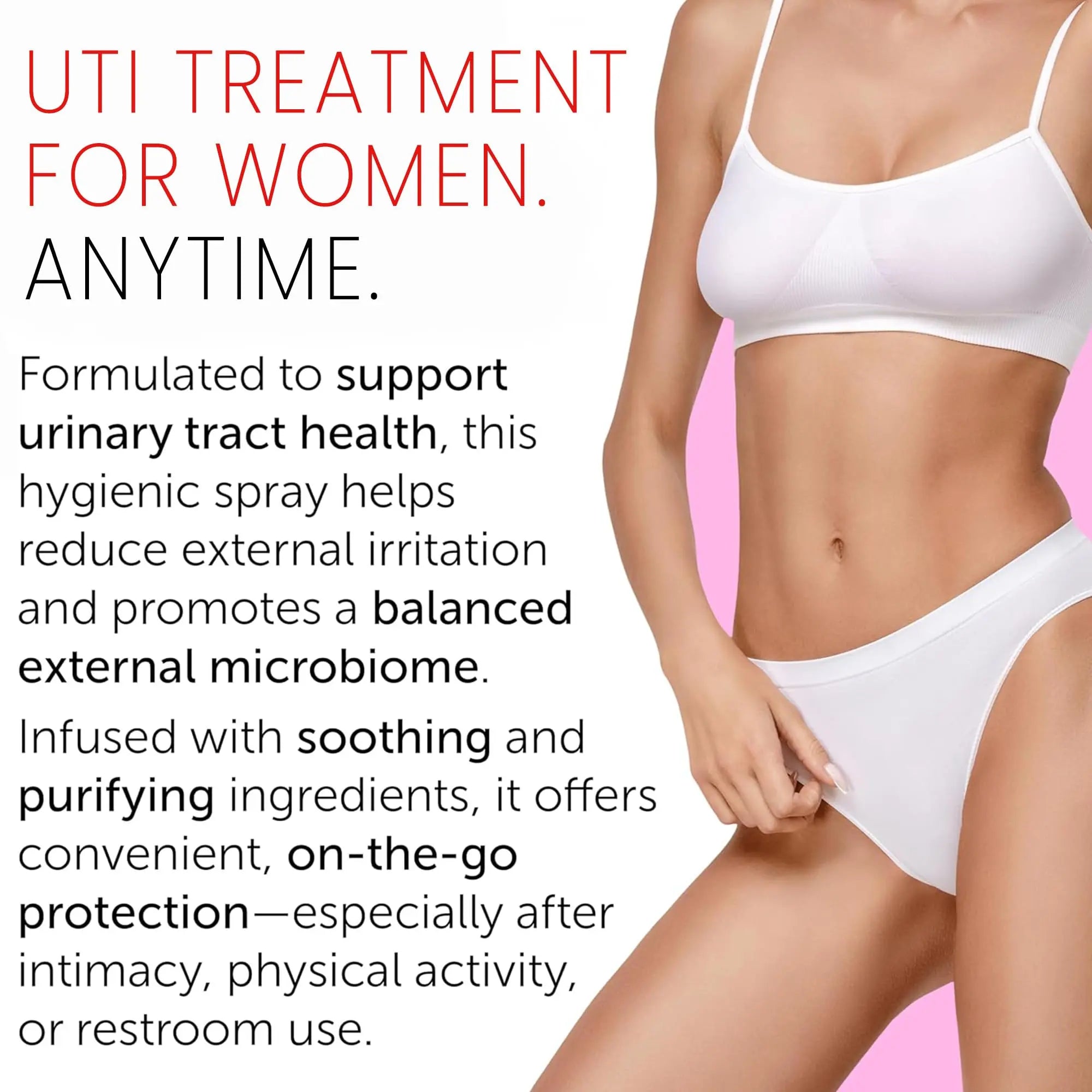 Feminine Spray | UTI Treatment for Women | UTI Defense & Intimate Odor Control | Daily Feminine Hygiene Spray | Eliminate Harmful Bacteria | Gentle, Safe, Travel-Friendly & pH-Balanced | 5.1 fl oz Terramed Just Think Comfort buy supplements canada