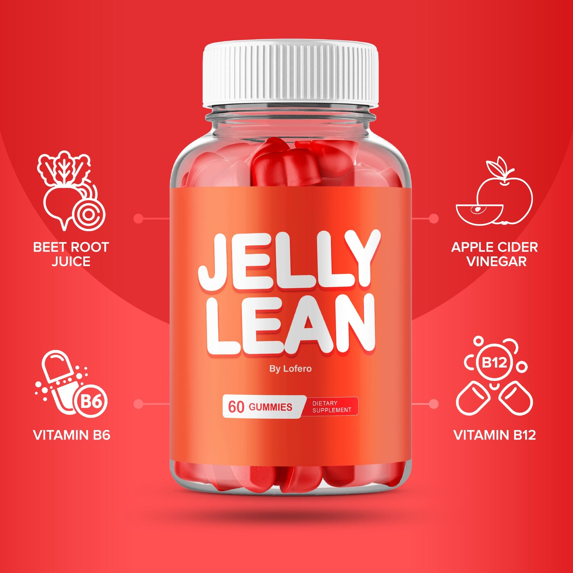 (2 Pack) Jelly Lean Gummies, JellyLean Gummys Loss Support Formula, Premium All-Natural Ingredients Advanced Maximum Strength for Overall Health & Wellness Supplement Lofero buy supplements canada