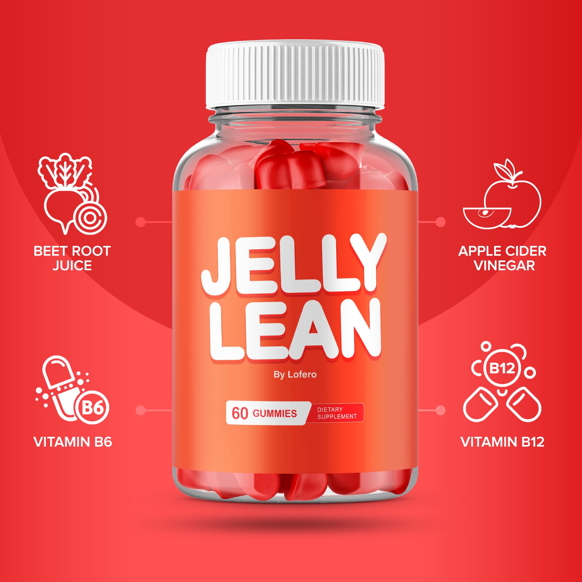 (2 Pack) Jelly Lean Gummies, JellyLean Gummys Loss Support Formula, Premium All-Natural Ingredients Advanced Maximum Strength for Overall Health & Wellness Supplement Lofero buy supplements canada