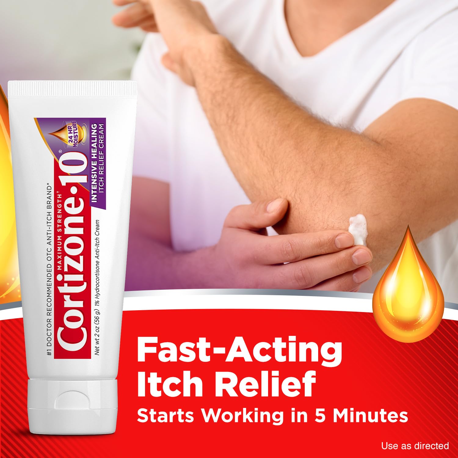 Cortizone-10 Maximum Strength Intensive Healing Itch Relief Cream, 1% Hydrocortisone, Fast-Acting, Anti-Itch Cream for Bug Bites, Rash, Eczema, Psoriasis, Poison Ivy, Oak, Sumac & More, 2 oz Cortizone 10 buy supplements canada