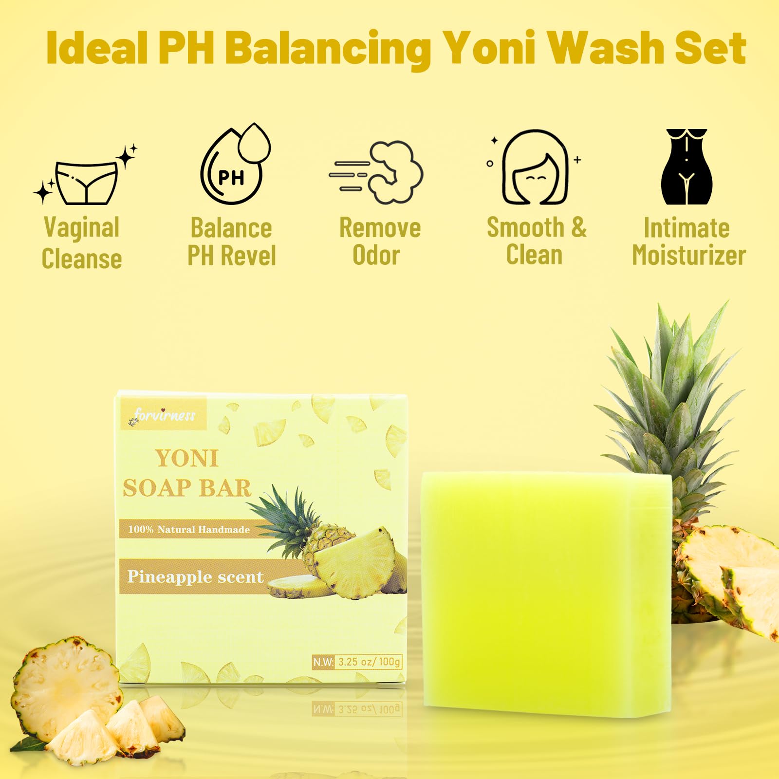 Yoni Wash Yoni Oil Yoni Bar Soap, Women ph Balance, Feminine Wash for Women Remove Odor Moisturizing forvirness buy supplements canada