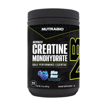 NutraBio Pure Micronized Creatine Monohydrate Powder Supplement, Blue Razz (300 g) - Supports Bulk Muscle Energy, Recovery, and Strength - HPLC Tested Creatine Powder Supplement for Men and Women NutraBio buy supplements canada