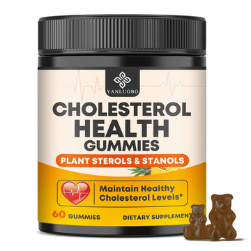 Cholesterol Supplements with 1200mg Plant Sterols & Stanols, Guggul, Bergamot, Red Yeast Rice, Cholesterol Complex Gummies Support Healthy Cholesterol Levels, Pineapple Flavor, 60 Counts YANLUOBO buy supplements canada