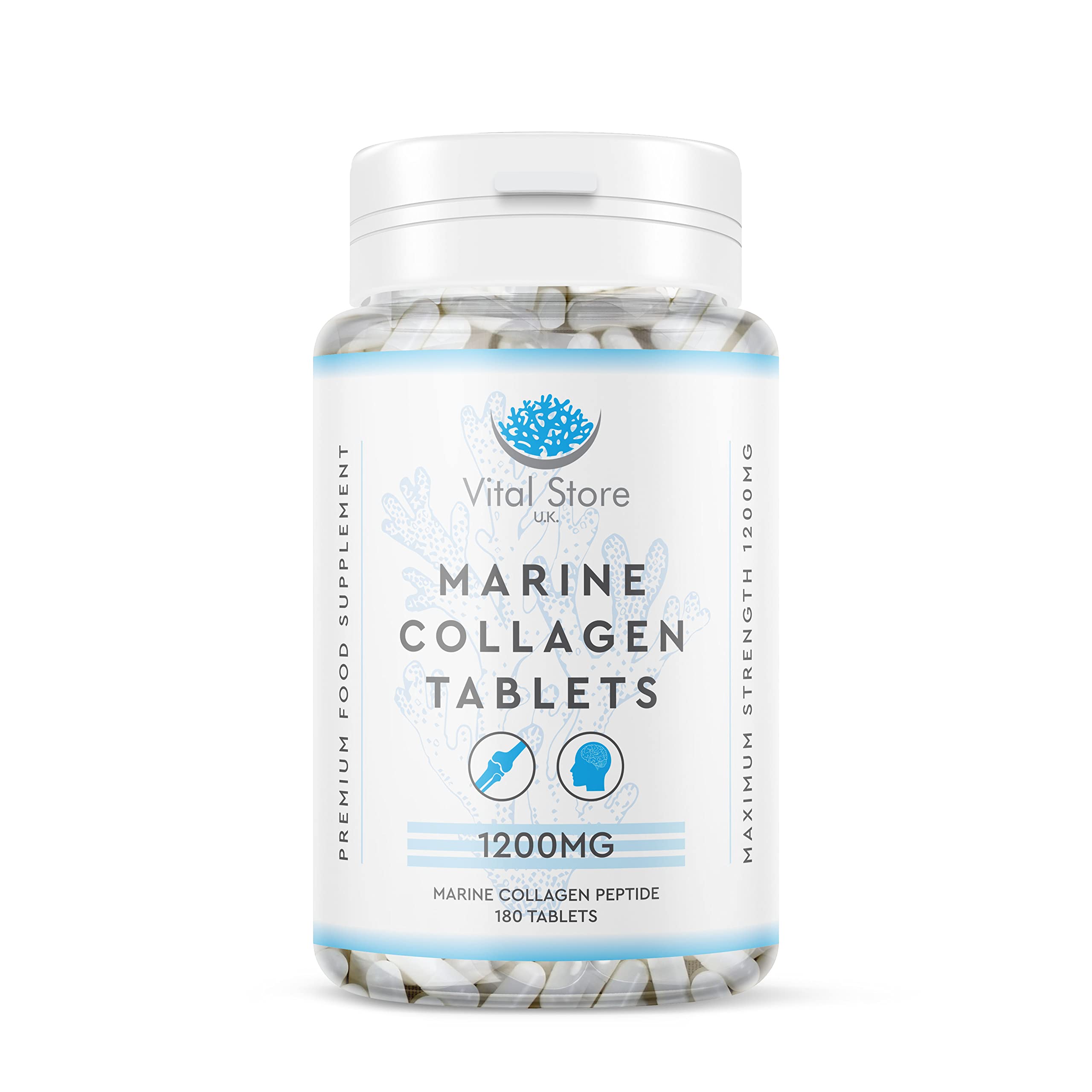 Marine Collagen Peptide Tablets 1200MG - 6 Month Supply - 180 High Strength Collagen Tablets My Store buy supplements canada