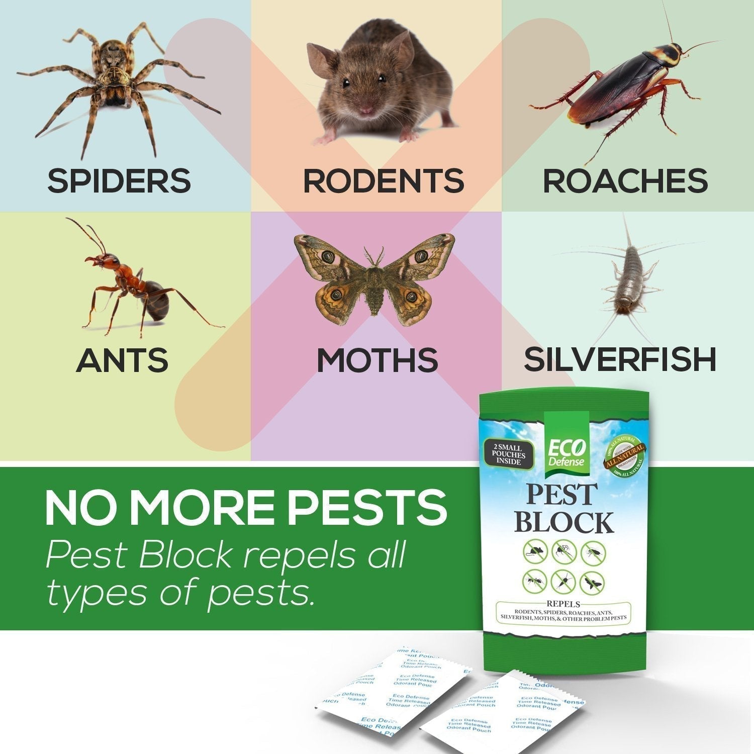Eco Defense Pest Control Pouches - All Natural - Repels Rodents, Spiders Eco Defense buy supplements canada
