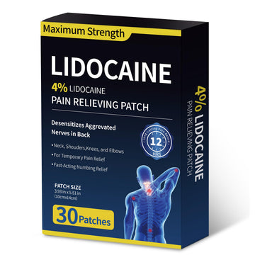 SZLGANG 4% Lidocaine Pain Relief Patches - (Large, 30, Count) Maximum Strength Relief for Back, Neck, Shoulder, Joint & Muscle Pain, 3.9”x 5.5”-03O SZLGANG buy supplements canada