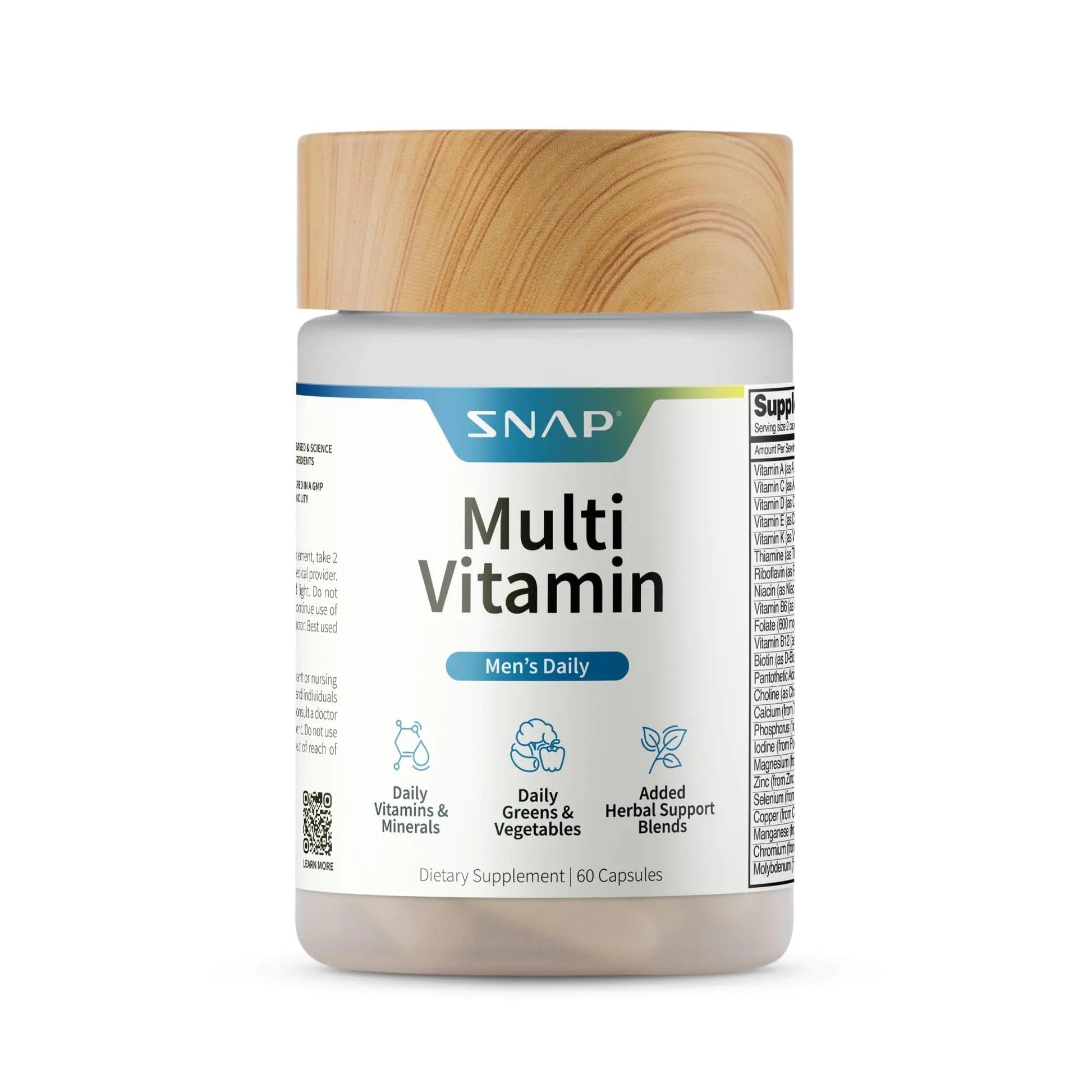 Snap Supplements Men's Multivitamins - Daily Vitamins & Minerals for Men - Vitamin D, B12, Zinc, Herbs & Vitamin C Snap Supplements buy supplements canada