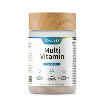 Snap Supplements Men's Multivitamins - Daily Vitamins & Minerals for Men - Vitamin D, B12, Zinc, Herbs & Vitamin C Snap Supplements buy supplements canada