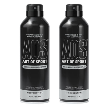 Art of Sport Muscle Relief Spray for Men– Pain Relief for Sore Muscles & Joints– Menthol Cooling & Heating Spray for Back, Neck, Knee, Shoulder, Hip– Cool & Heat– Made for Athletes– 5 fl oz. Pack of 2 Art of Sport buy supplements canada