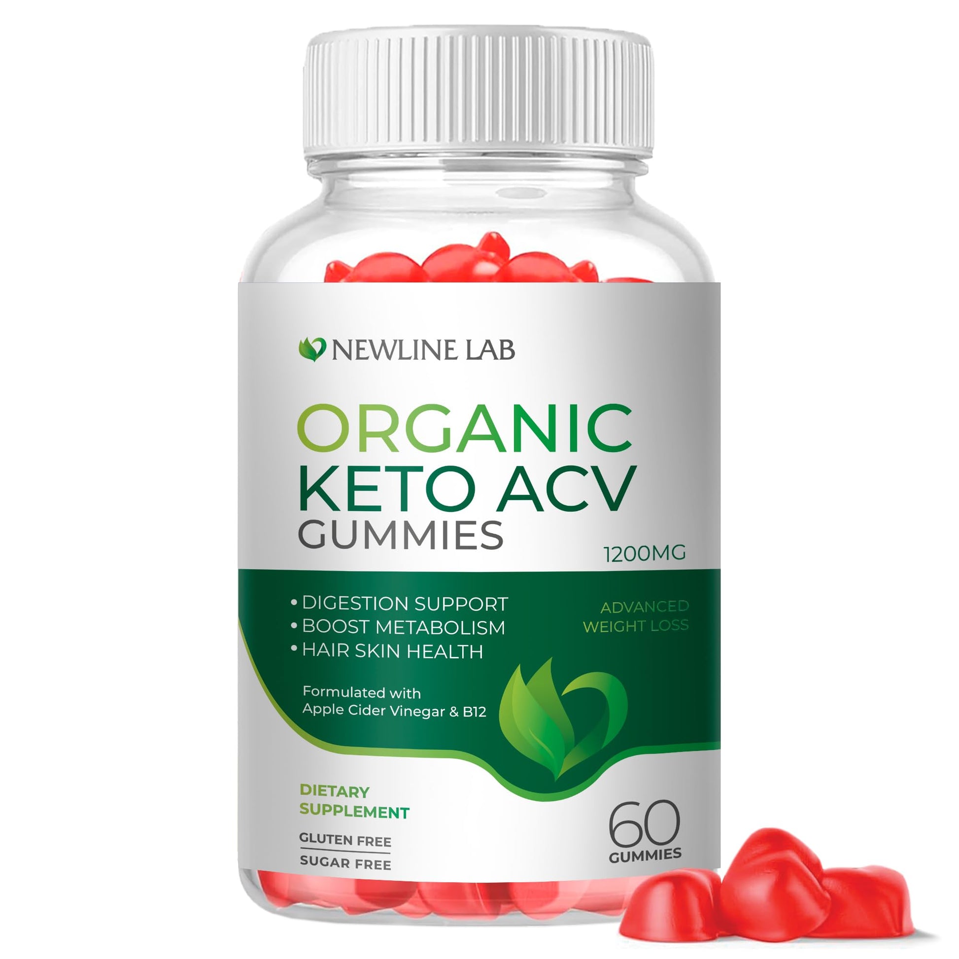 Organic Keto ACV Gummies for Advanced Weight Loss Fat Burn - Sugar Gluten Free Apple Newline Lab buy supplements canada