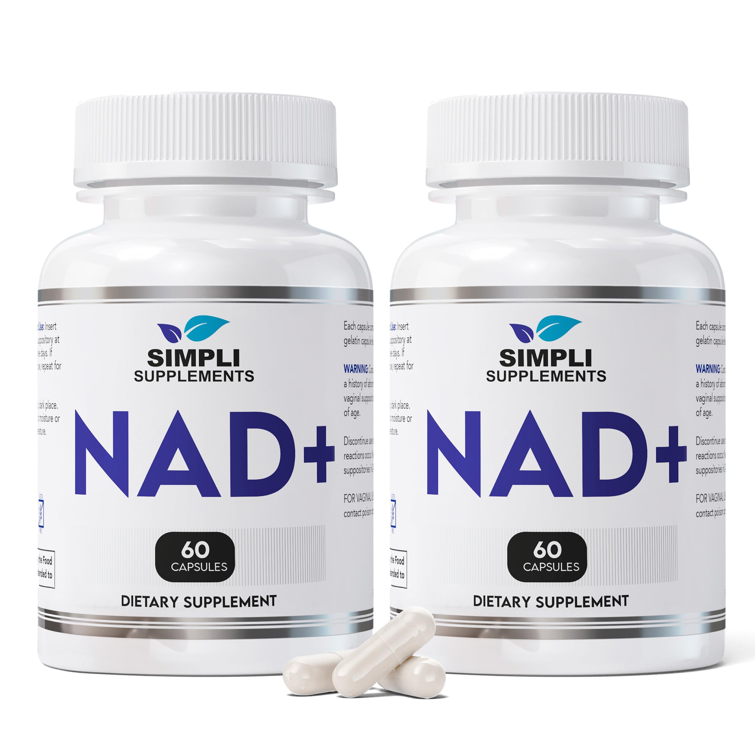 NAD Supplement for Anti-Aging and Cell Regeneration | NAD Booster 500mg Per Serving | NMN Supplement Alternative | Similar to Nicotinamide Riboside | 120 Capsules (2 Month Supply) Simpli Supplements buy supplements canada