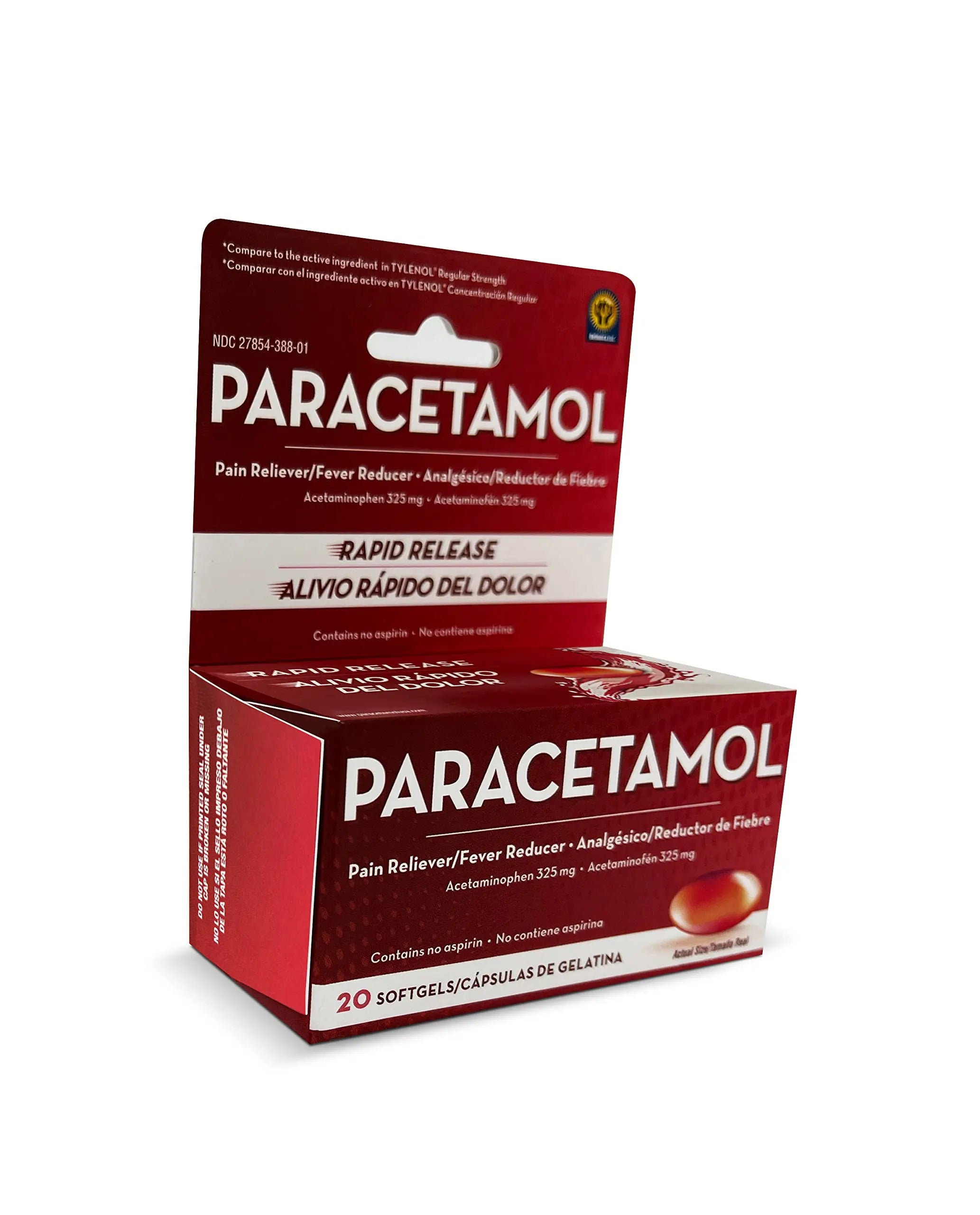 Belmora Paracetamol Acetaminophen 325mg 20 Softgels for Pain Relief, Liquid Filled Capsules for Rapid Release, Fever Reducer for Adults Extra Strength Belmora paracetamol buy supplements canada