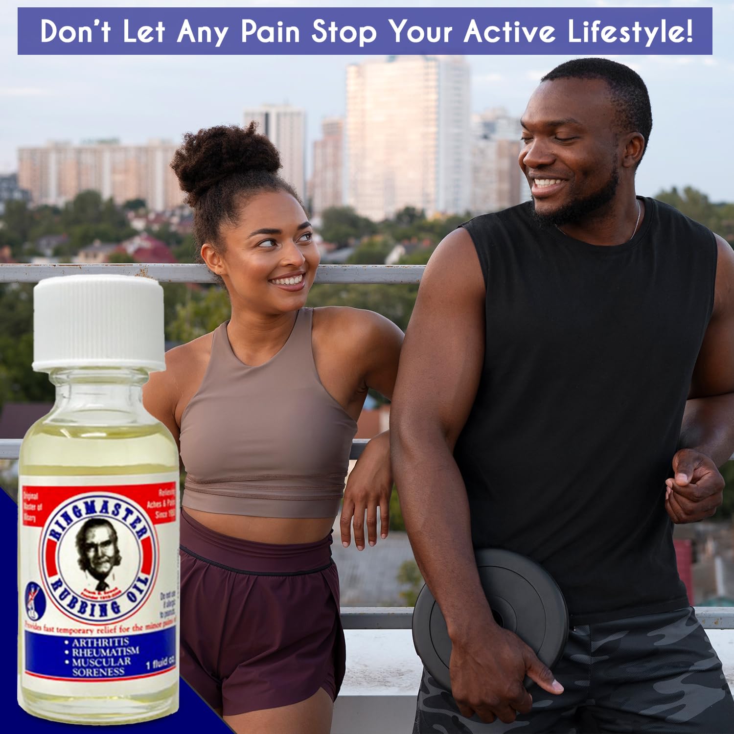 Ringmaster Rubbing Oil Pain Relief Since 1950 Made in USA for Arthritis, Rheumatism, Muscular Joint Soreness (1 oz) Ringmaster Rubbing Oil buy supplements canada