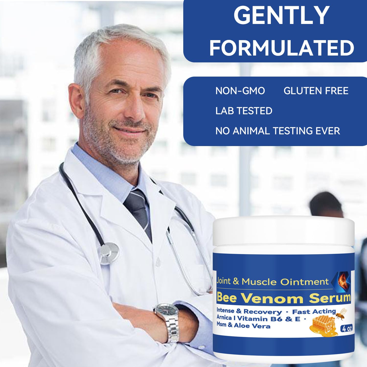 Cedonivor Bee Venom Joint and Bone Cream, Bee Venom Joint Relief Cream Joint Care for Knee, Neck, Back, Hands, Feet Moisturizer Cedonivor buy supplements canada