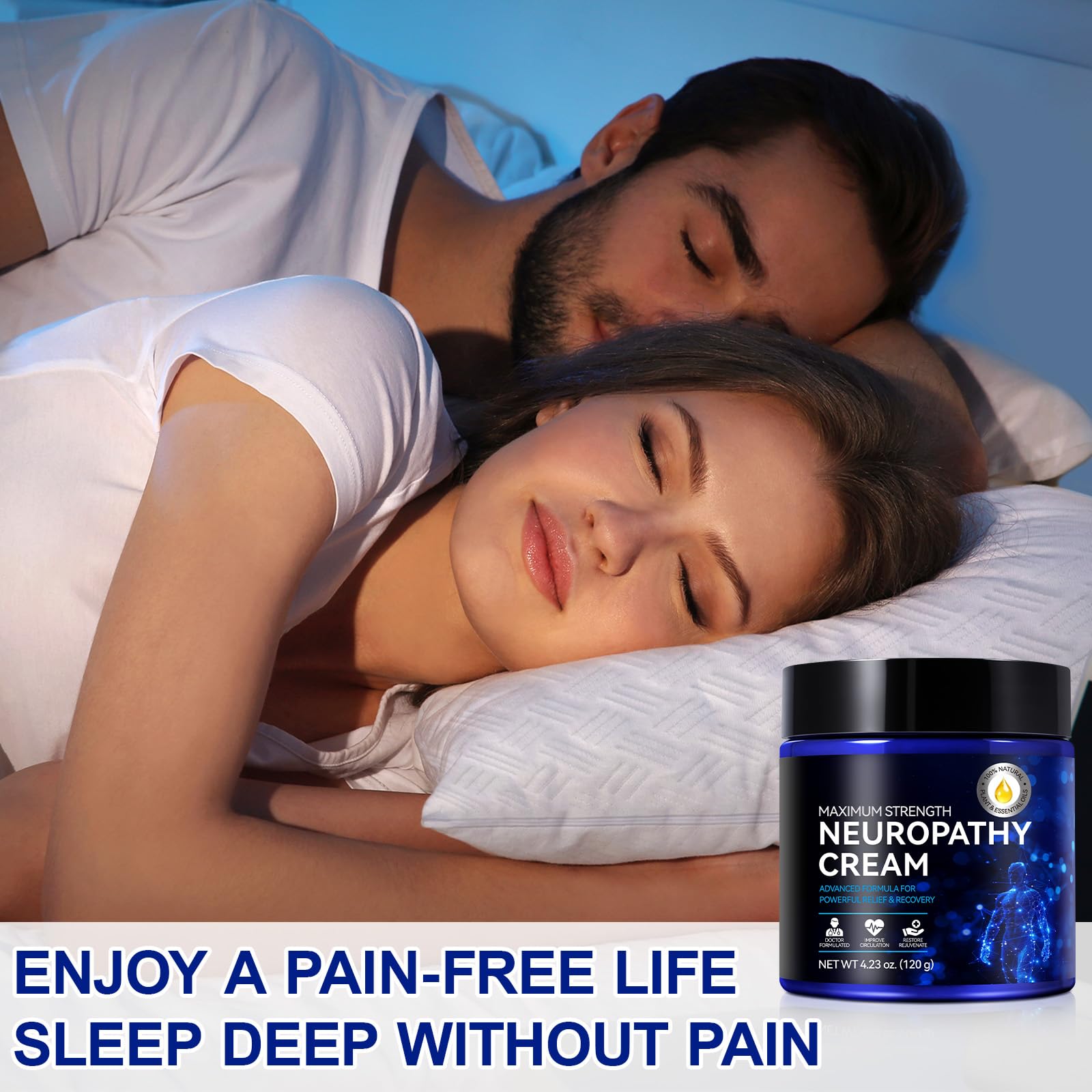 Neuropathy Cream for Feet, Legs & Hands – Lightweight, Plant-Based Formula with Cooling Comfort, 4 oz CFXYHNOX buy supplements canada