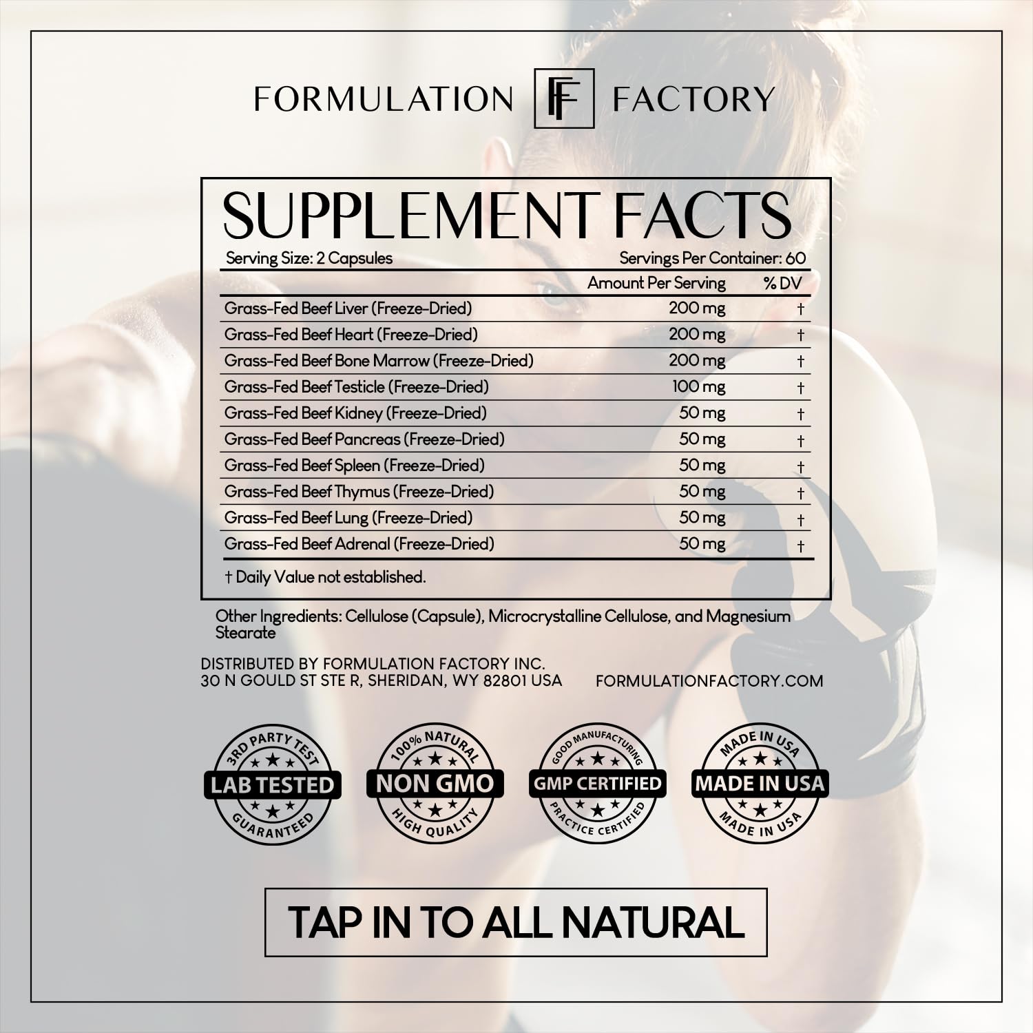 Formulation Factory Beef Liver Capsules - 10-in-1 Primal Powder Beef Organ Supplement for Men & Women with Bone Marrow & Beef Testicle - Grass Fed Ancestral Health - 120 Capsules, 2 Month Supply Formulation Factory buy supplements canada