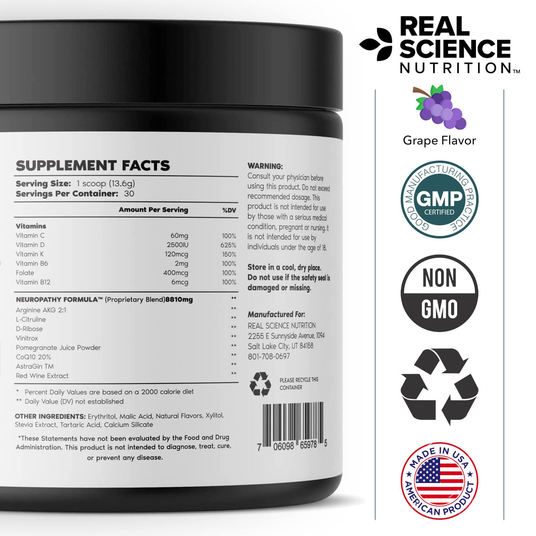 Real Science Nutrition Offers Neuropathy Miracle a Natural Powder Supplement to Improve Circulation and Provide Relief for Neuropathy Real Science Nutrition buy supplements canada