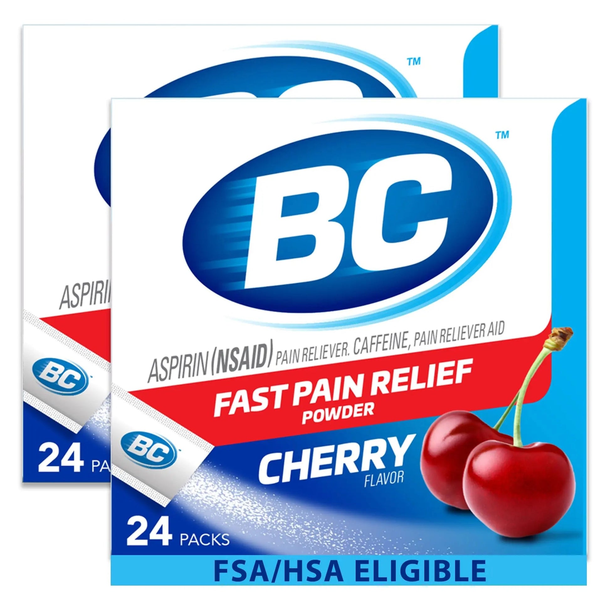 BC Powder Pain Reliever, Cherry Flavor Aspirin Dissolve Packs, 24 Count Powder Packets (2 Pack) BC buy supplements canada