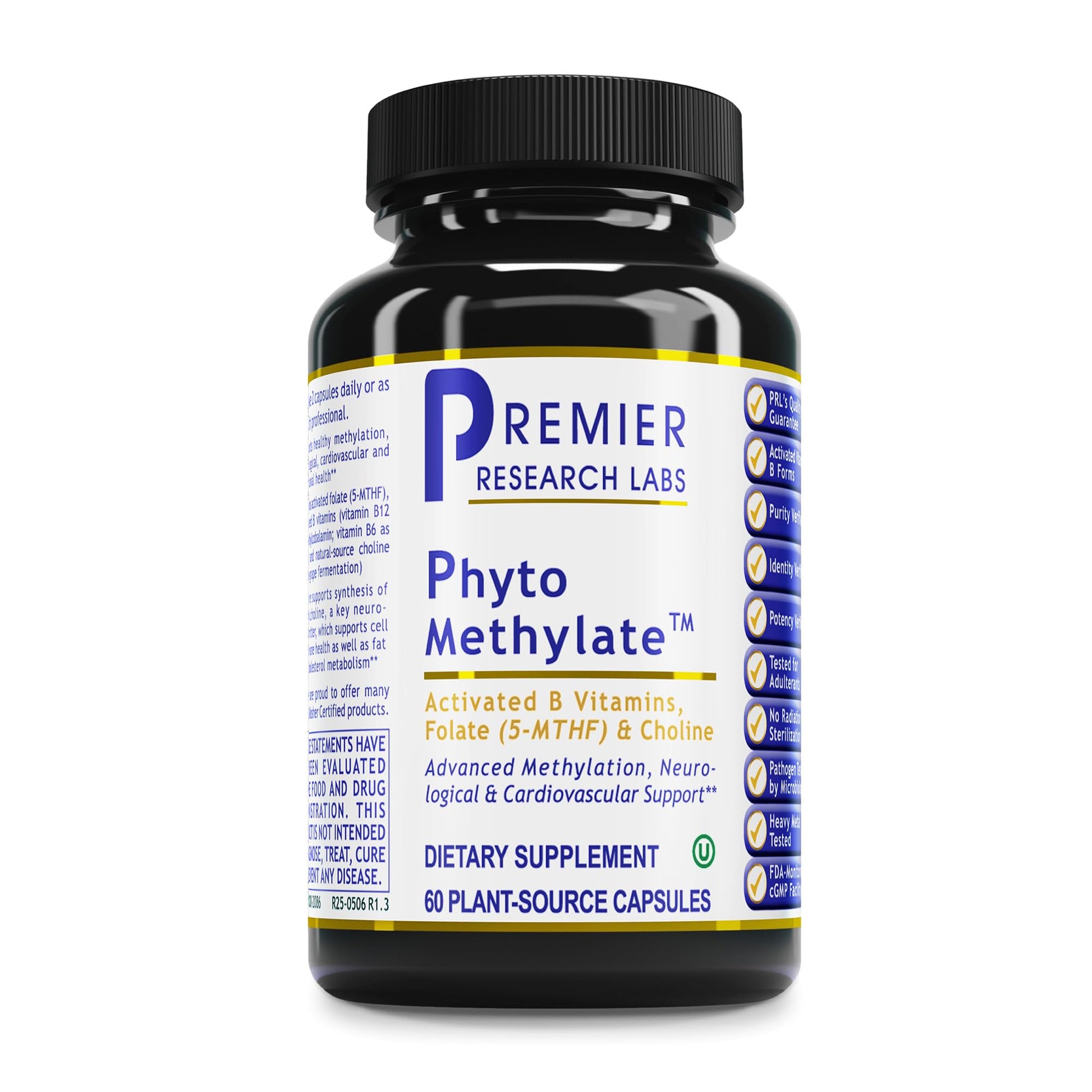 Premier Research Labs Phyto Methylate - B Vitamin Supplement - Supports Methylation, Detox, Brain & Heart Health - 5-MTHF & P5P - 60 Plant-Source Capsules Premier Research Labs buy supplements canada