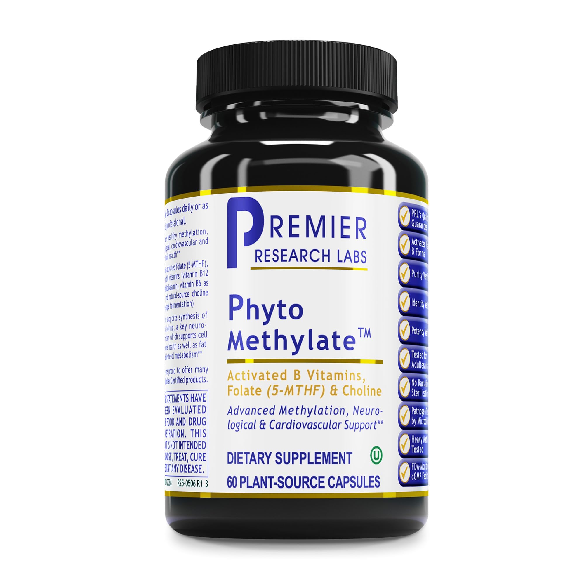 Premier Research Labs Phyto Methylate - B Vitamin Supplement - Supports Methylation, Detox, Brain & Heart Health - 5-MTHF & P5P - 60 Plant-Source Capsules Premier Research Labs buy supplements canada