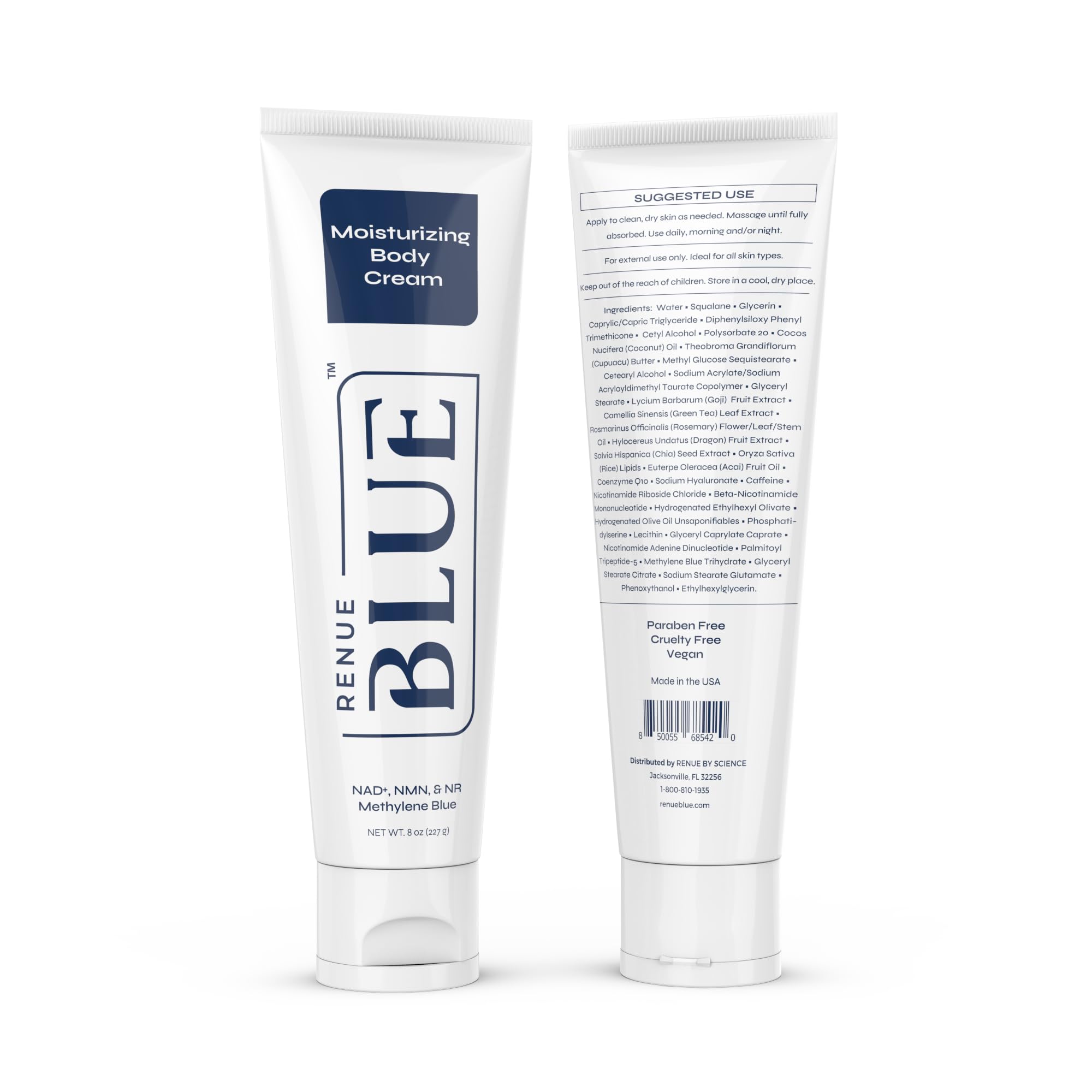 Renue Blue Methylene Blue Moisturizing Body Cream – Liposomal NAD+ Complex with Antioxidants, Peptides, and Botanical Extracts for Hydrated, Healthier‑Looking Skin Renue By Science buy supplements canada