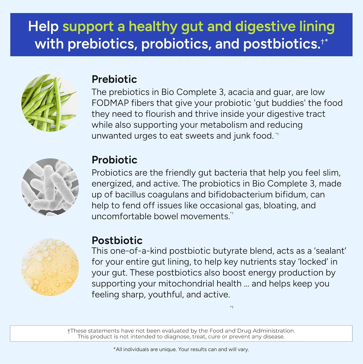 Gundry MD® Bio Complete 3 - Prebiotic, Probiotic, Postbiotic to Support Optimal Gut Health, 30 Day Supply (90 Day Supply) Gundry MD buy supplements canada