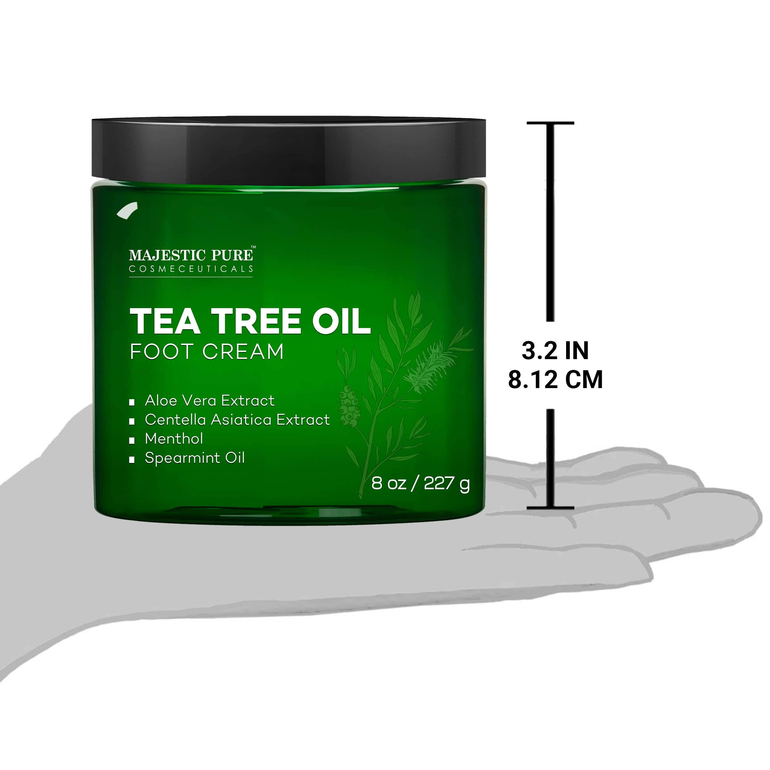MAJESTIC PURE Athletes Foot Cream with Tea Tree Oil, Aloe & Spearmint - Hydrates MAJESTIC PURE buy supplements canada