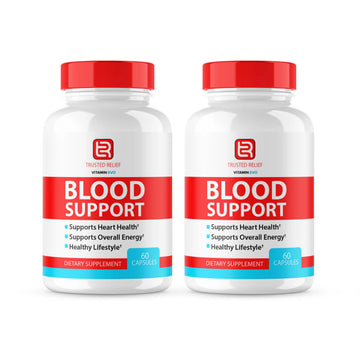 (2 Pack) Trusted Relief Blood Support Capsules, Trusted Relief Advanced Strength Glycogen Reviews Healthy Levels Support Supplement, TrustedRelief Maximum Blood Support Formula Supplement (120 Caps) Vitamin Evo buy supplements canada