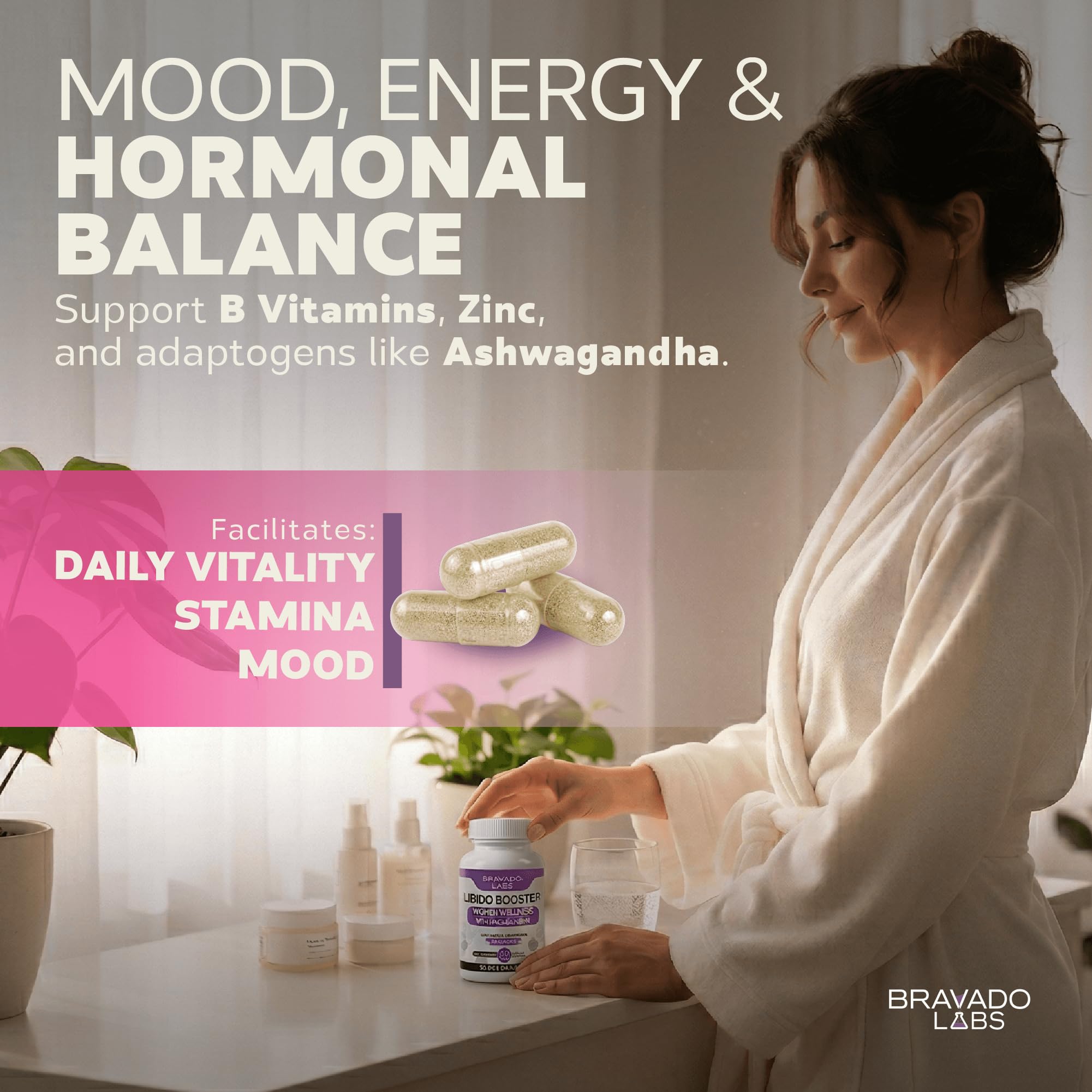 Female Libido Booster for Women – Advanced Women’s Intimacy & Confidence Support – Plant-Based Herbal Blend with Maca, Ginseng & L-Arginine – Made in USA – 60 Capsules Bravado Labs buy supplements canada