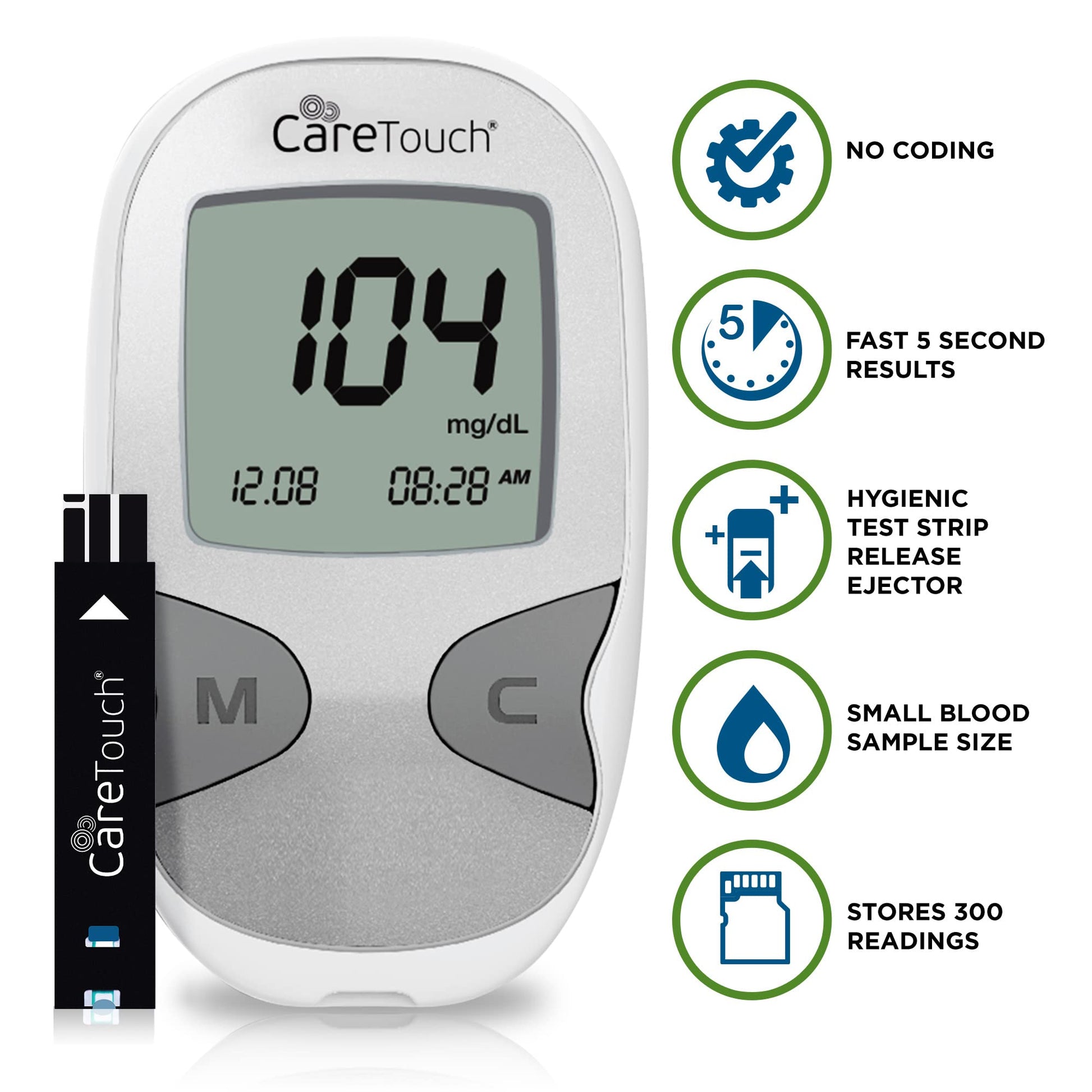 Care Touch Blood Glucose Meter Kit - Diabetes Testing Kit with Glucometer Care Touch buy supplements canada